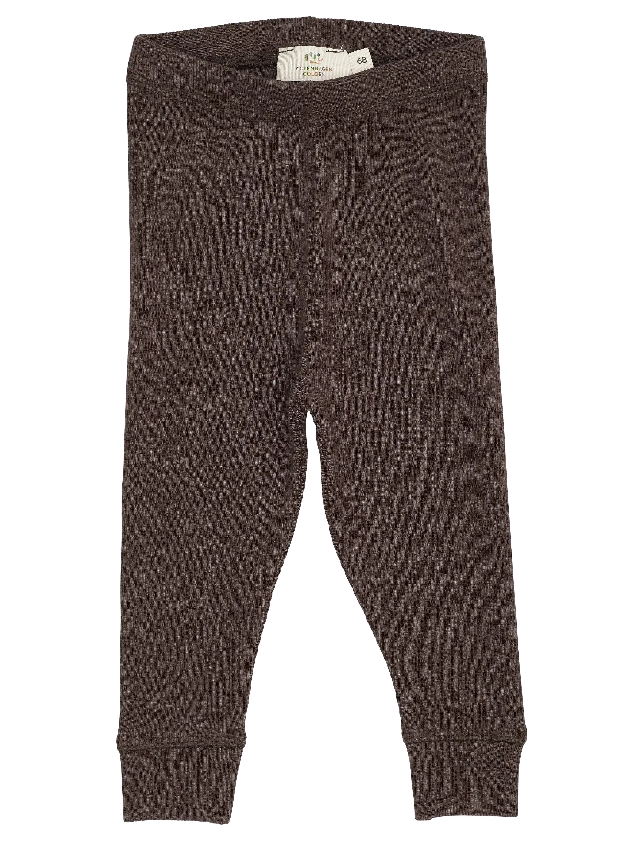 Copenhagen Colors MODAL RIB LEGGINGS - Leggings - DK BROWN / brown