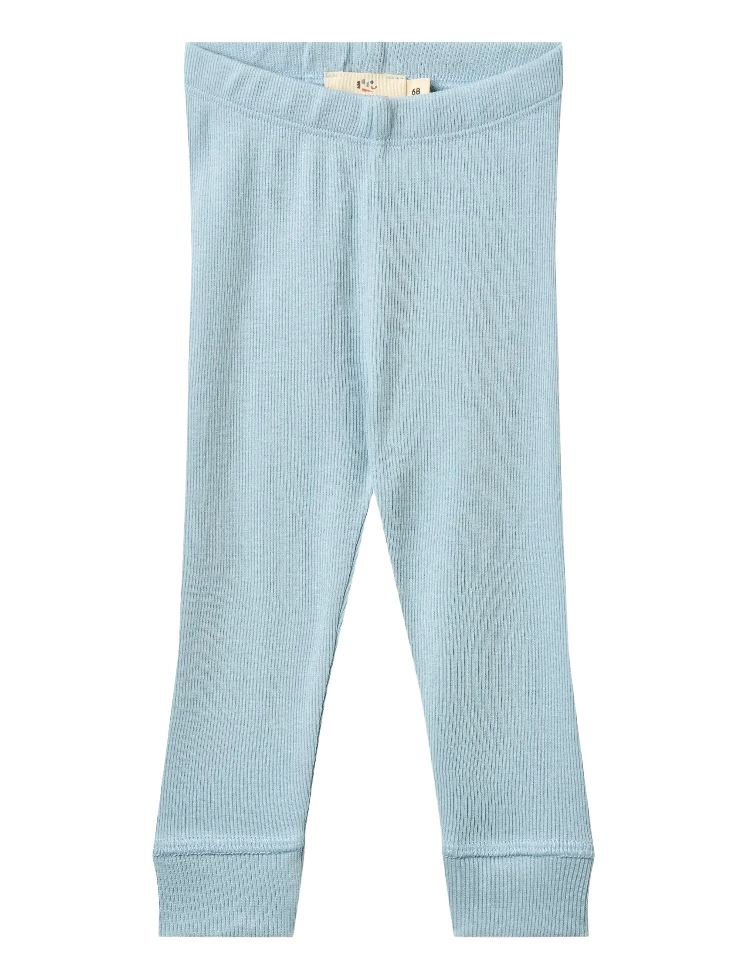 Copenhagen Colors MODAL RIB LEGGINGS - Doły - DUSTY BLUE / blue