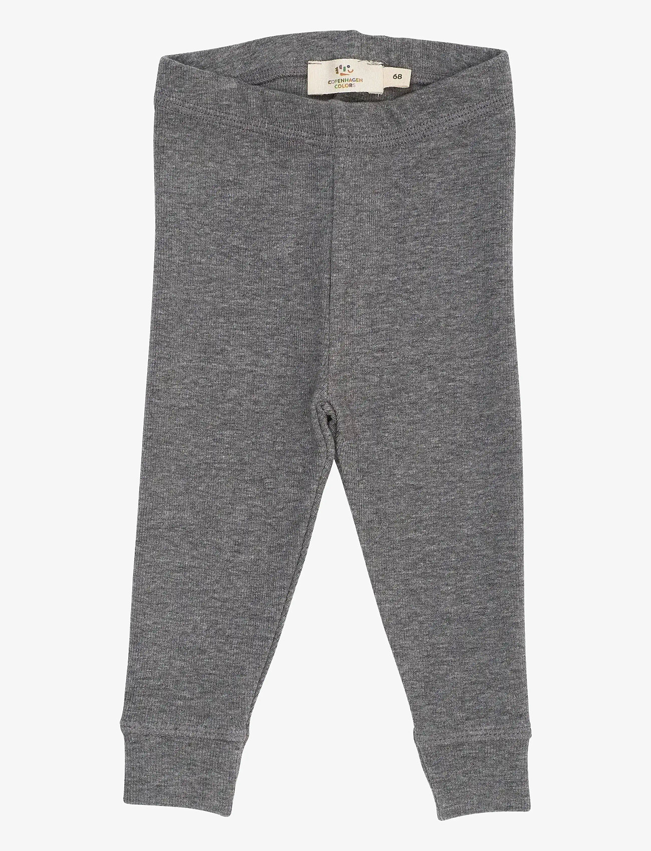 Copenhagen Colors - MODAL RIB LEGGINGS - leggings - grey mel. - 0