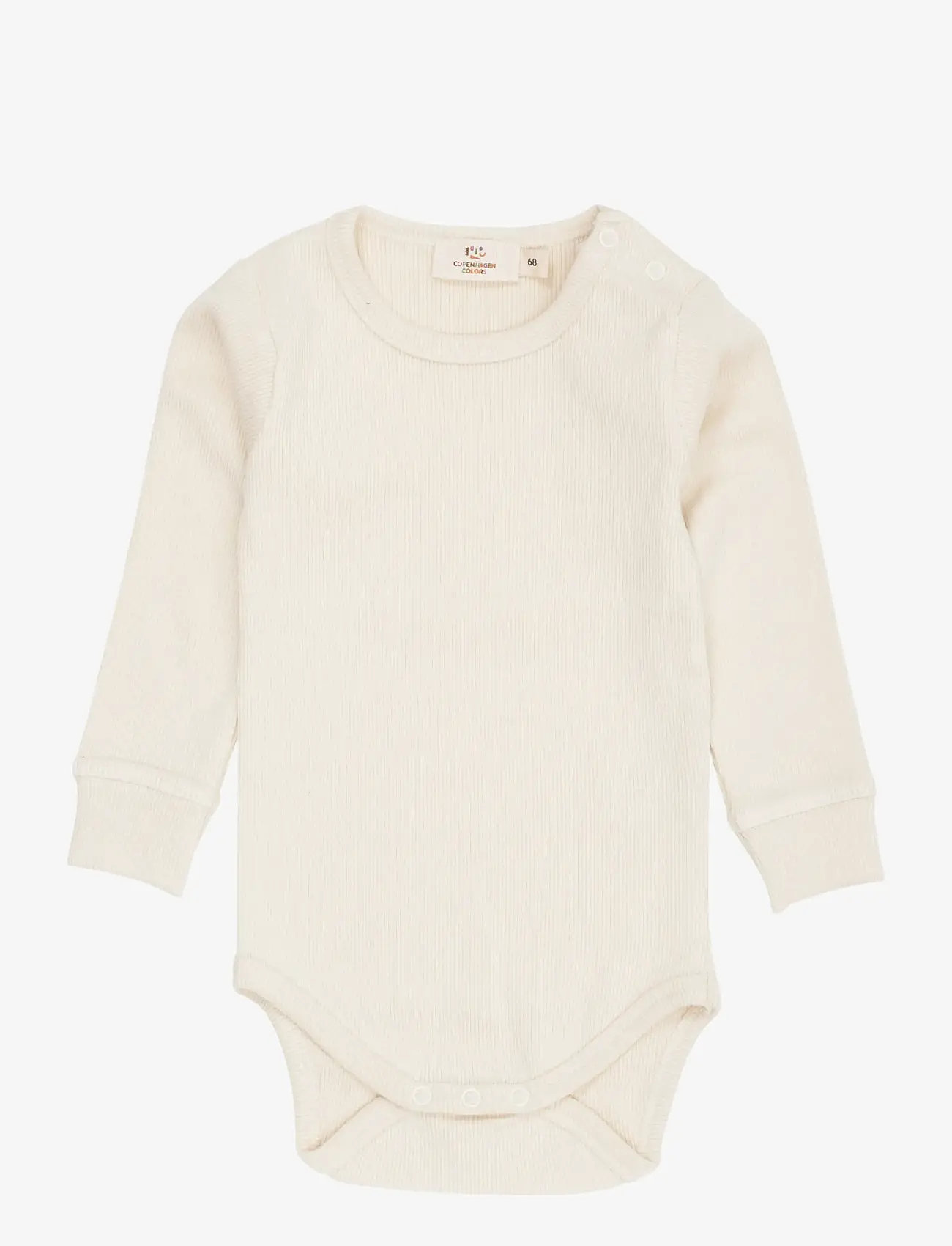 Copenhagen Colors - MODAL RIB LS BODY - långärmade bodies - cream - 0