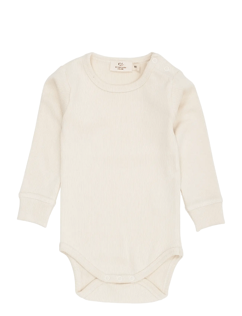 Copenhagen Colors - MODAL RIB LS BODY - långärmade bodies - cream - 0