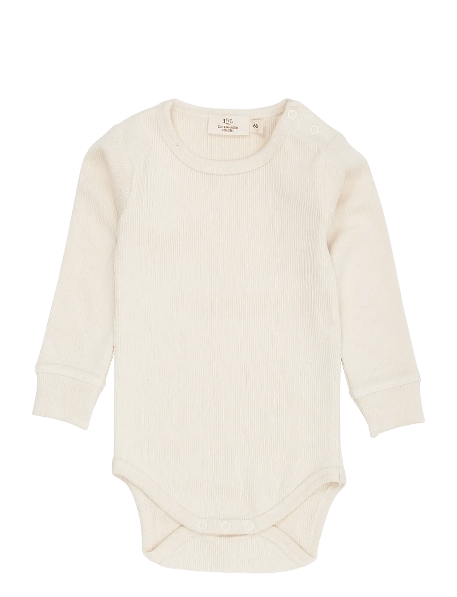 Copenhagen Colors - MODAL RIB LS BODY - langärmelige bodys - cream - 0