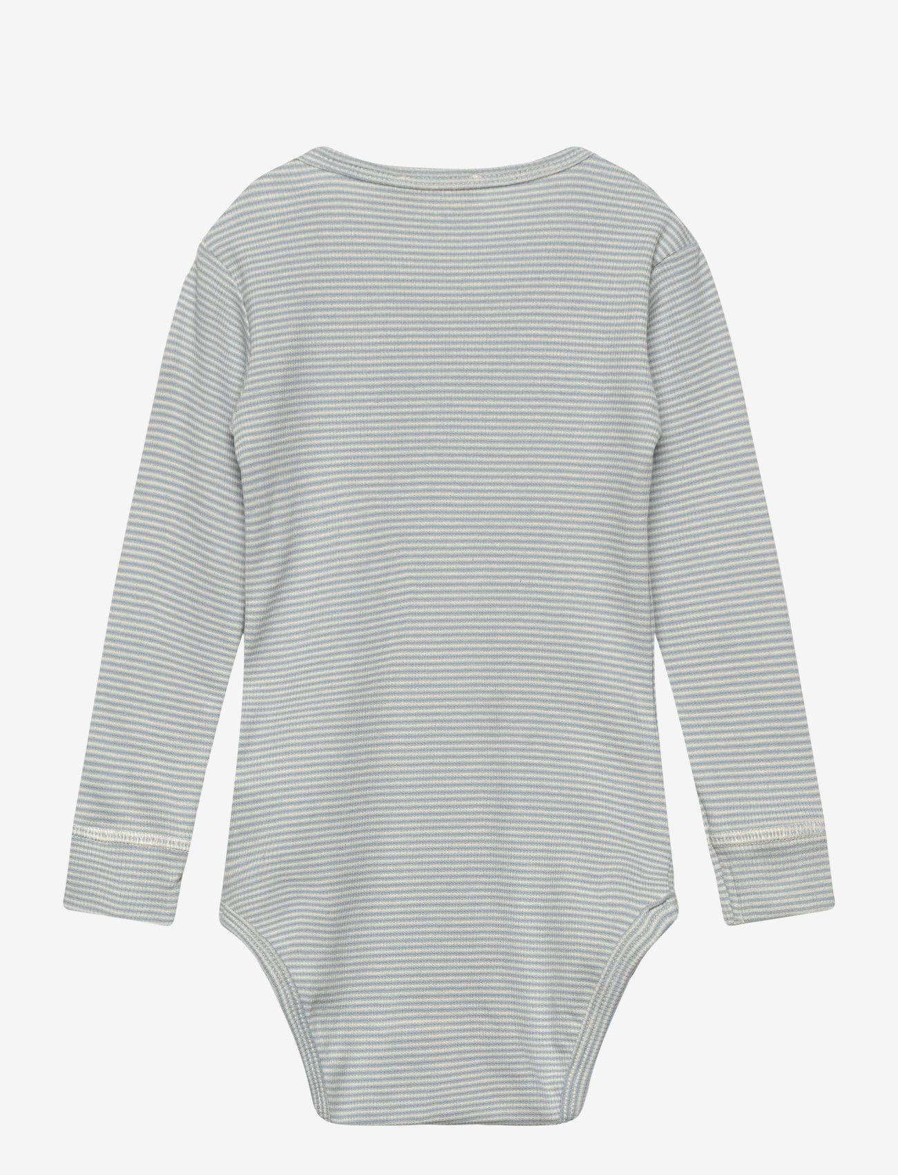 Copenhagen Colors - MODAL RIB LS BODY - pikkade varrukatega bodid - dusty blue/cream stripe - 1