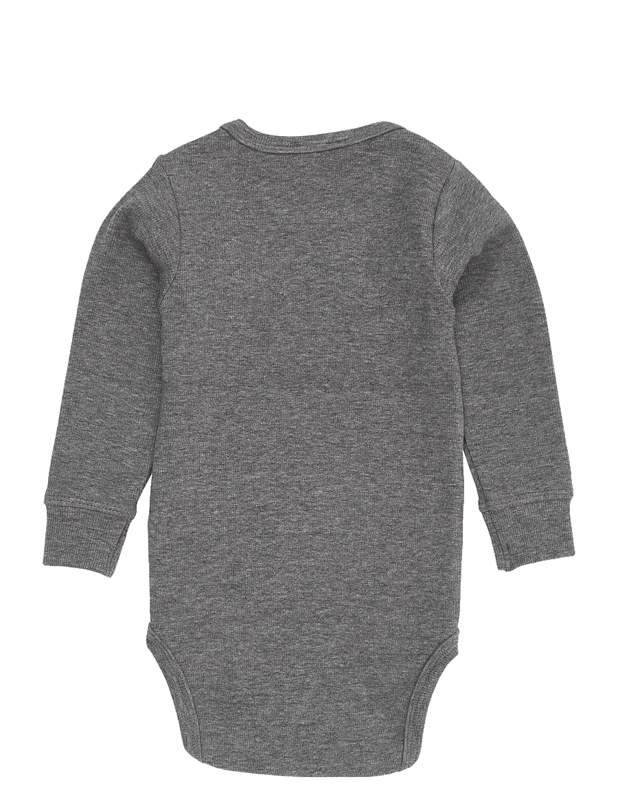 Copenhagen Colors - MODAL RIB LS BODY - pikkade varrukatega bodid - grey mel. - 1
