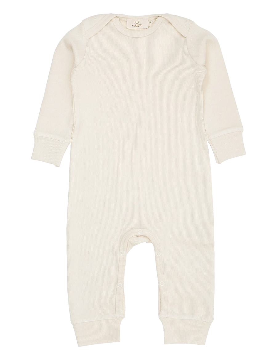 Copenhagen Colors - MODAL FULL BODY ROMPER - langärmelig - cream - 0