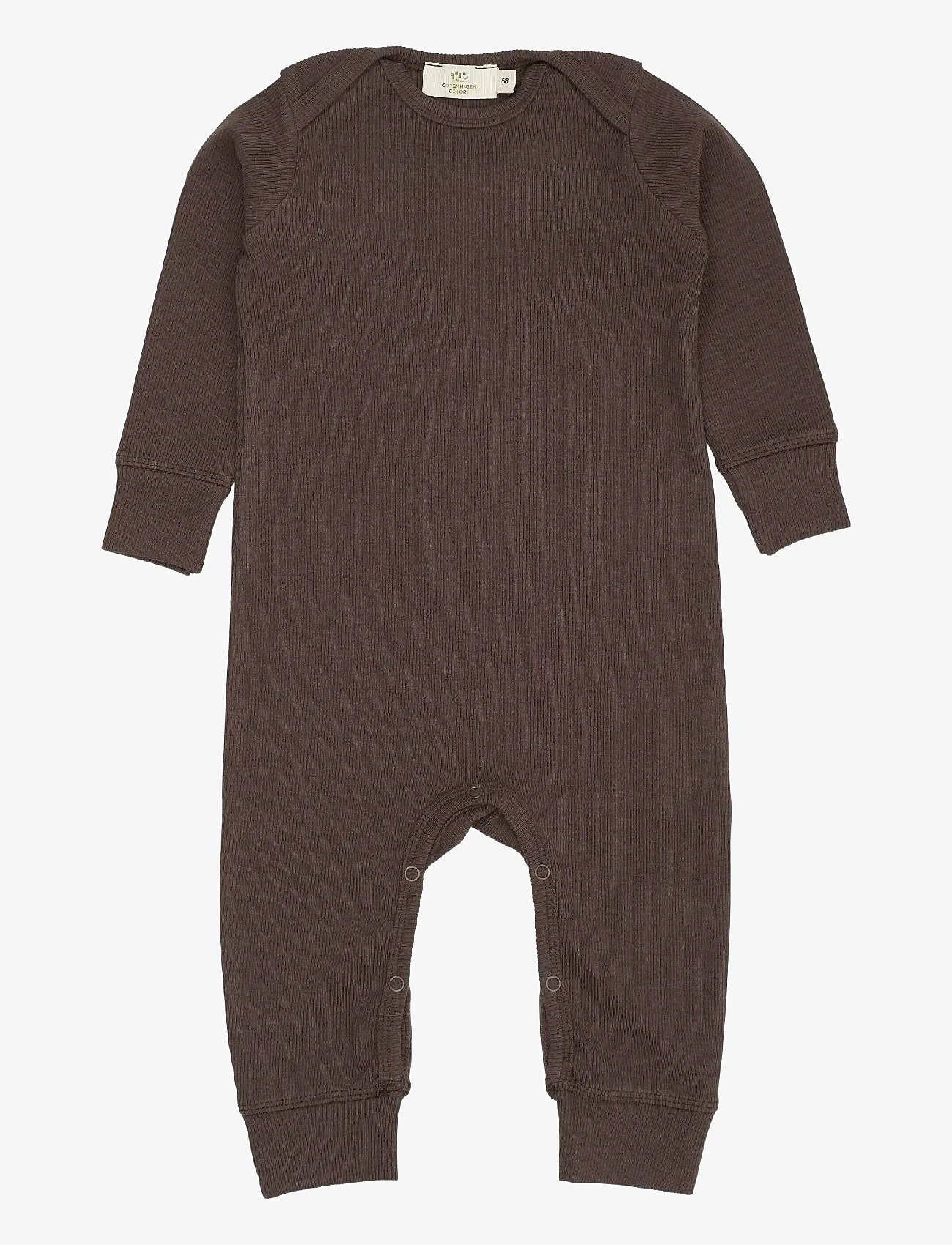 Copenhagen Colors - MODAL FULL BODY ROMPER - langärmelig - dk brown - 0