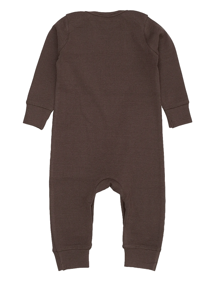 Copenhagen Colors - MODAL FULL BODY ROMPER - langärmelig - dk brown - 1