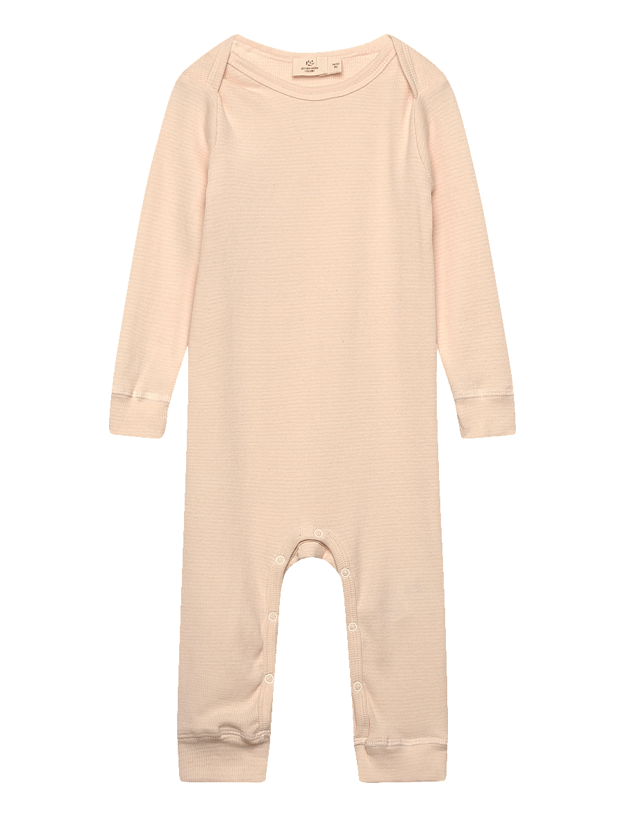 Copenhagen Colors - MODAL FULL BODY ROMPER - langärmelig - dusty rose/cream stripe - 0