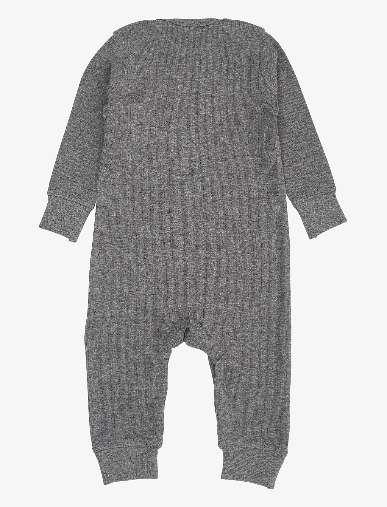 Copenhagen Colors - MODAL FULL BODY ROMPER - langärmelig - grey mel. - 1