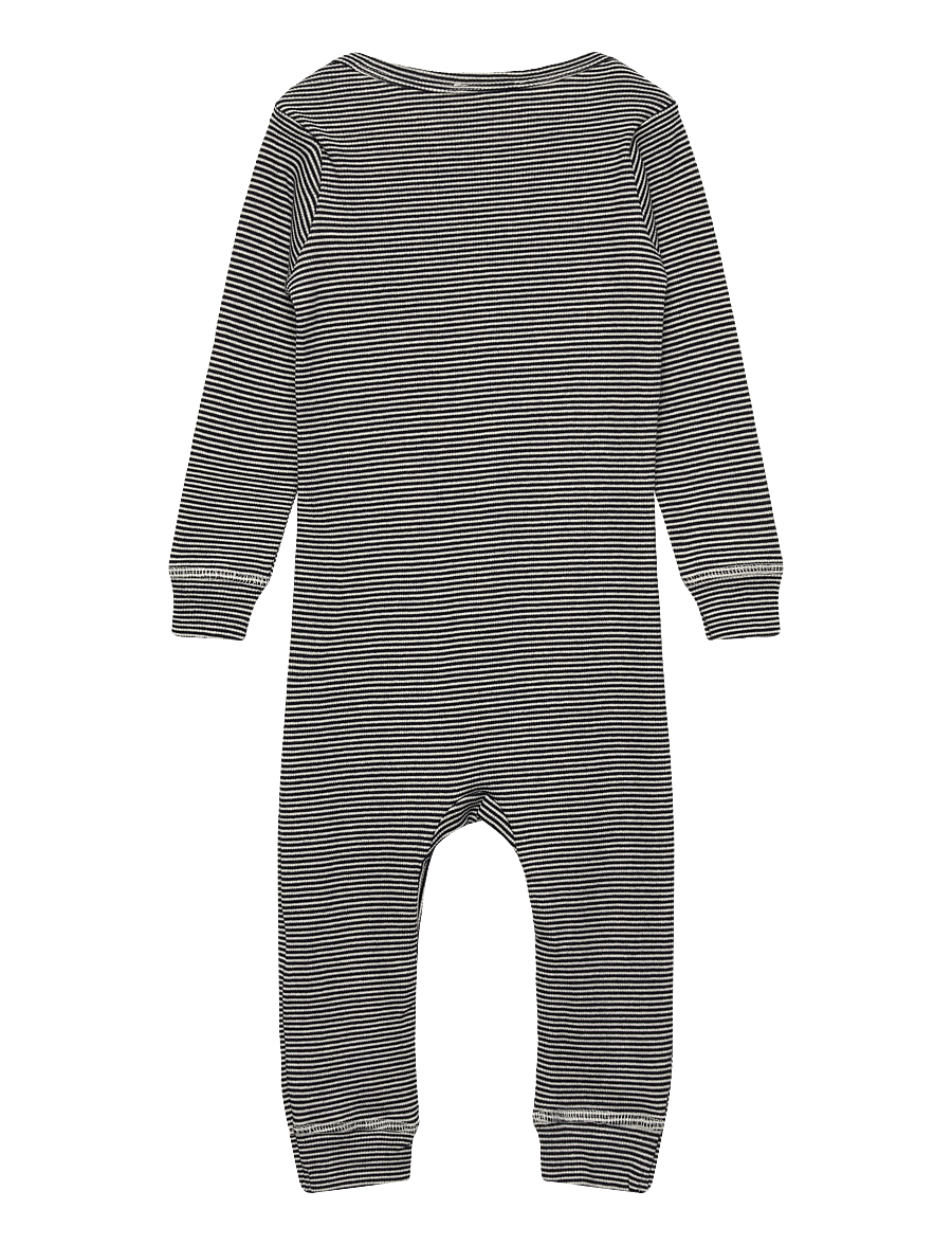Copenhagen Colors - MODAL FULL BODY ROMPER - langärmelig - navy/cream stripe - 1
