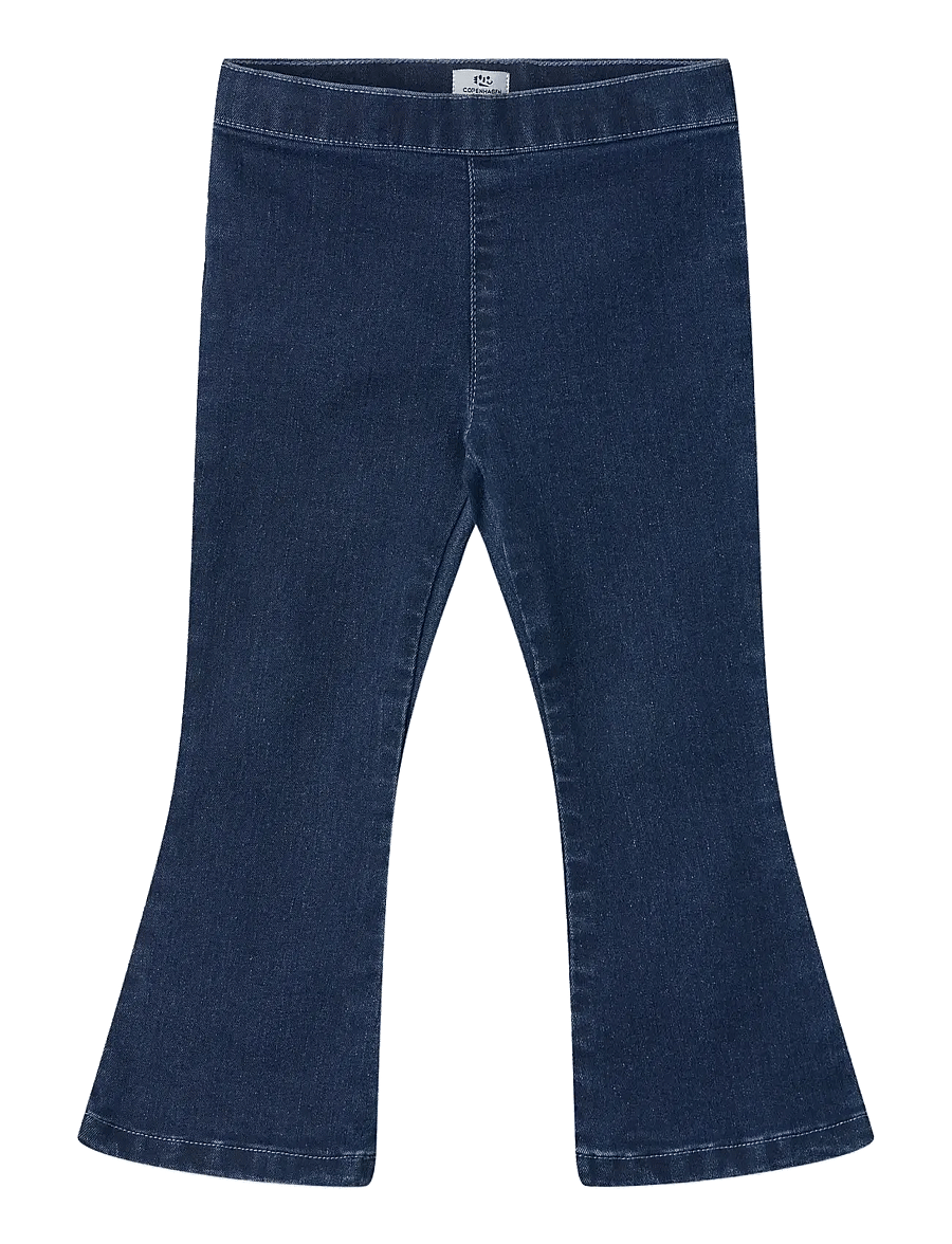 Copenhagen Colors - JEGGINGS W. FLARE- SUPER STRETCH - bootcut jeans - dark indigo blue washed - 1