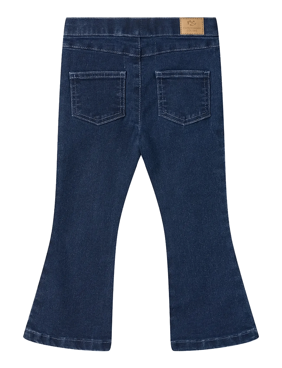 Copenhagen Colors - JEGGINGS W. FLARE- SUPER STRETCH - bootcut jeans - dark indigo blue washed - 2