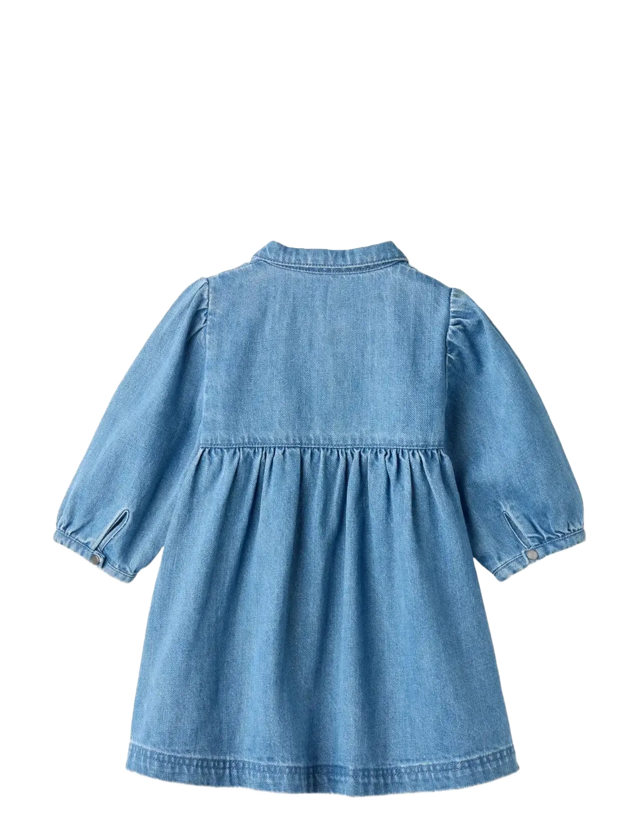 Copenhagen Colors - ORGANIC DENIM DRESS W. PUFF SLEEVES - robes décontractées à manches longues - indigo blue washed - 2