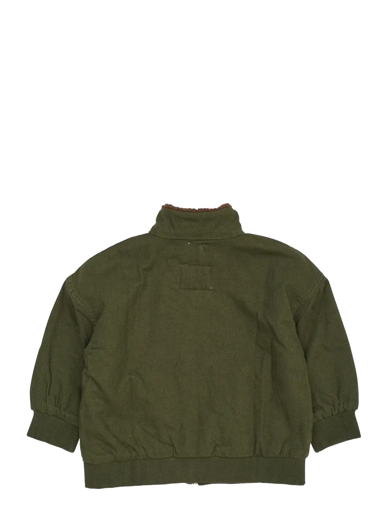 Copenhagen Colors - TWILL BUMPER JACKET W. SHERPA COLLAR - bomberjacken - dk green - 1