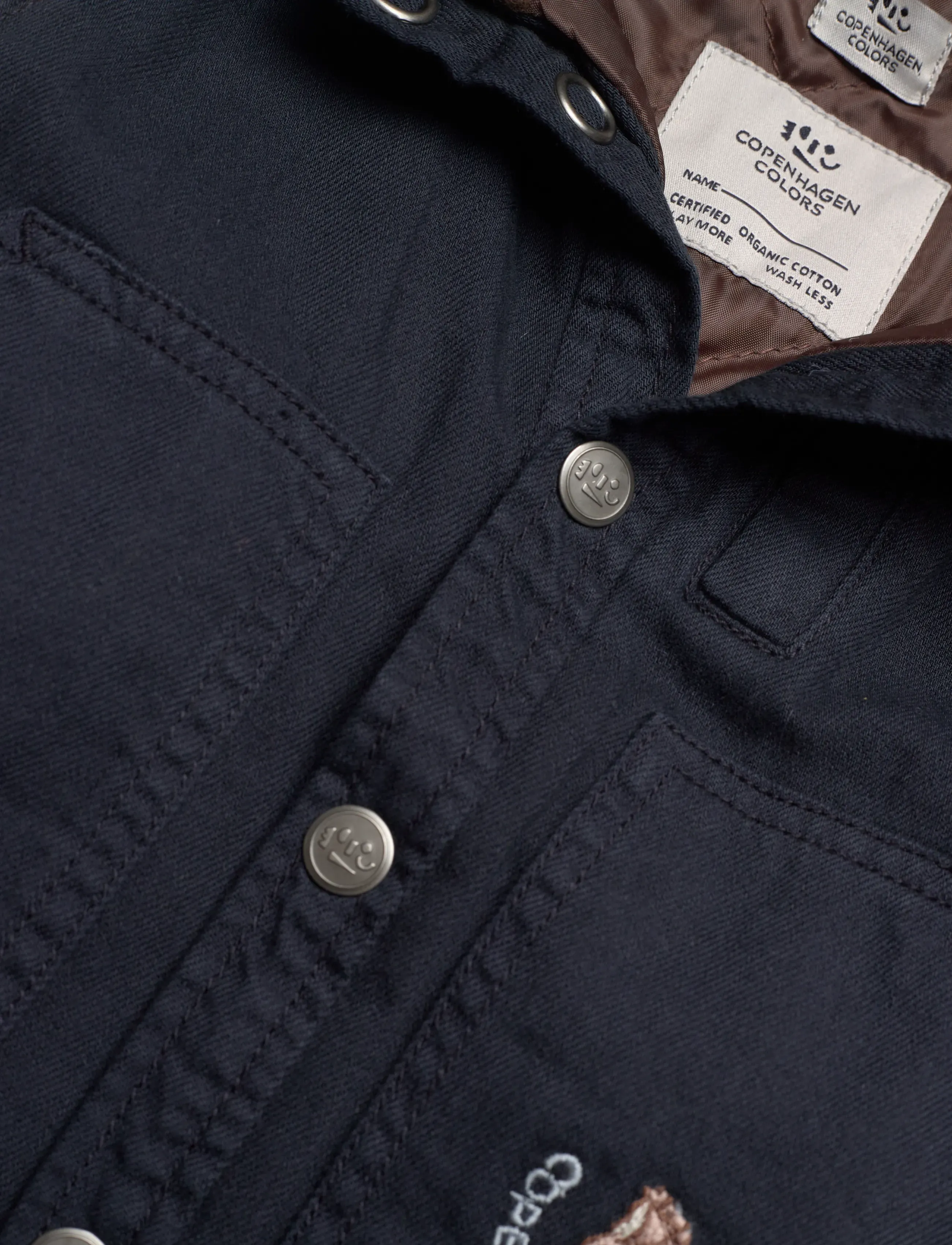 Copenhagen Colors - TWILL VEST W. SHERPA COLLAR - pirkite pagal amžių - navy - 3