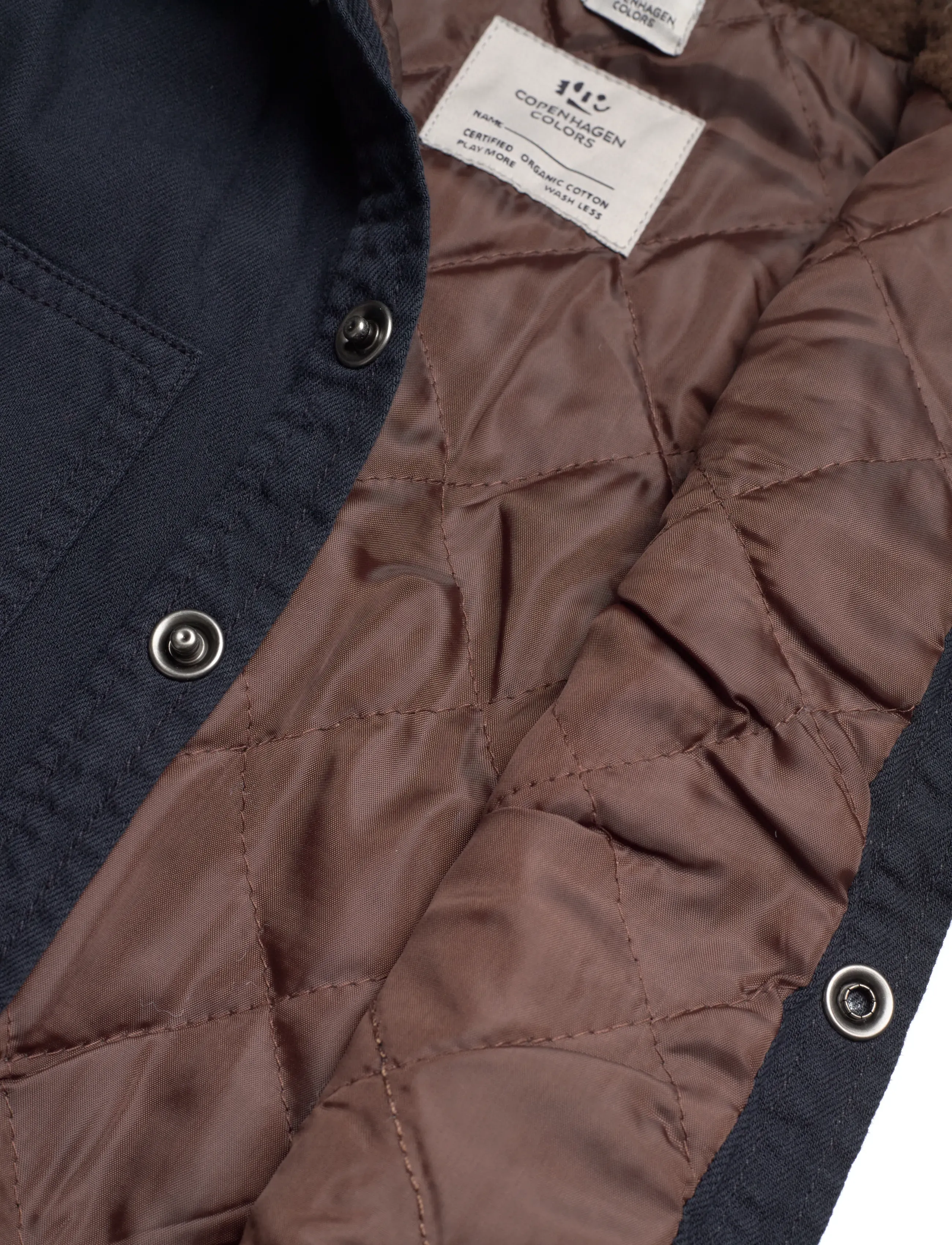 Copenhagen Colors - TWILL VEST W. SHERPA COLLAR - pirkite pagal amžių - navy - 5