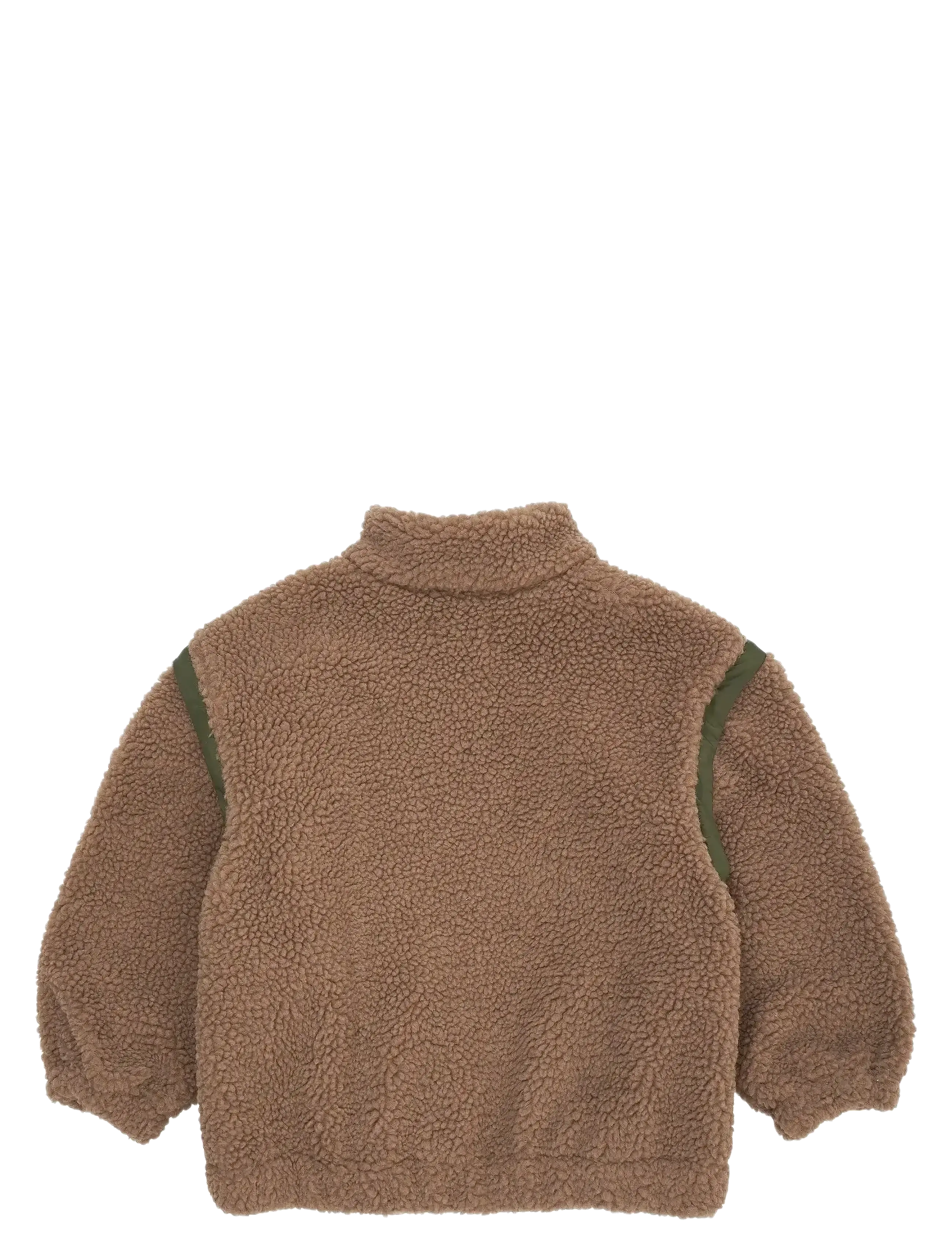 Copenhagen Colors - TEDDY JACKET W. REMOVABLE SLEEVES - fleecetakit - natural/green comb. - 2