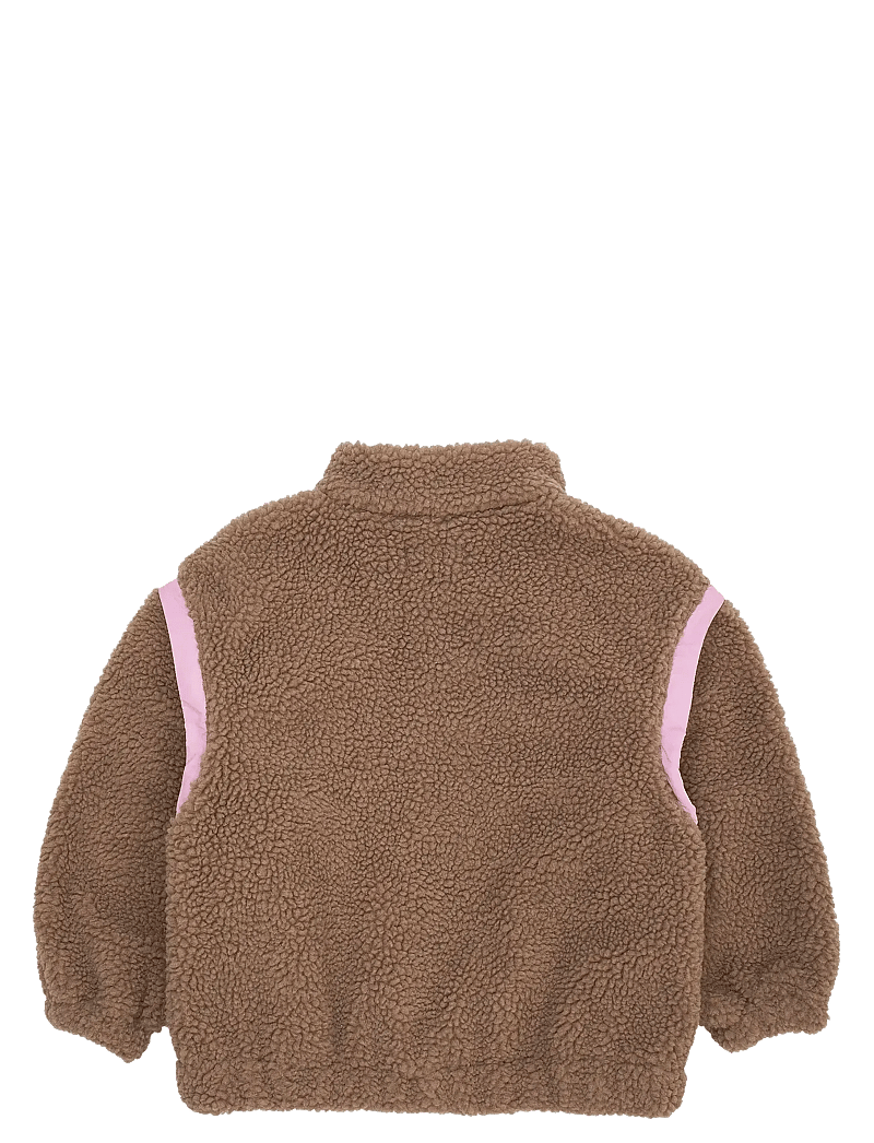 Copenhagen Colors - TEDDY JACKET W. REMOVABLE SLEEVES - fleece jackets - natural/pink comb. - 2