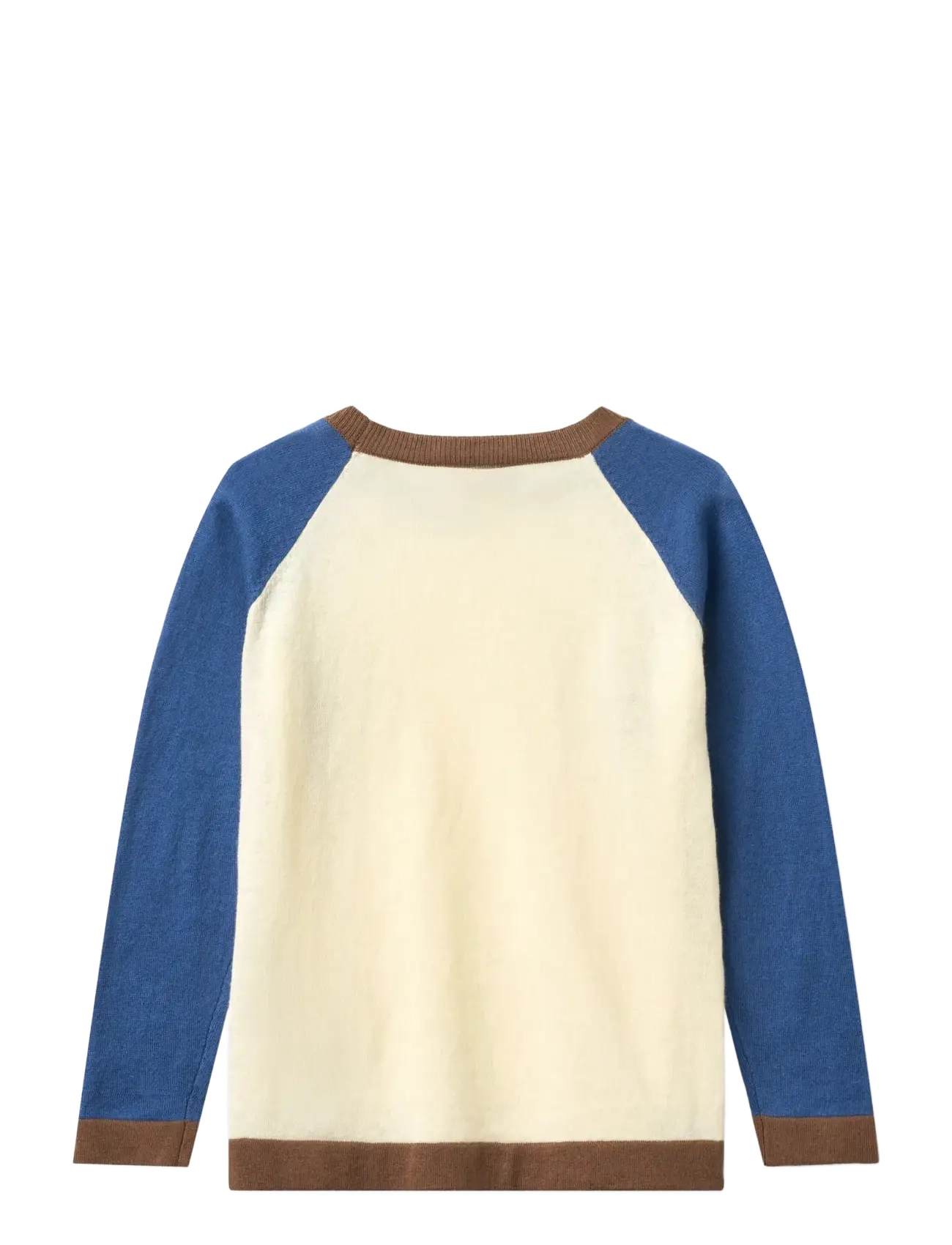 Copenhagen Colors - LIGHT KNITTED COLOR BLOCK BLOUSE - langærmede t-shirts - sharp blue comb. - 1
