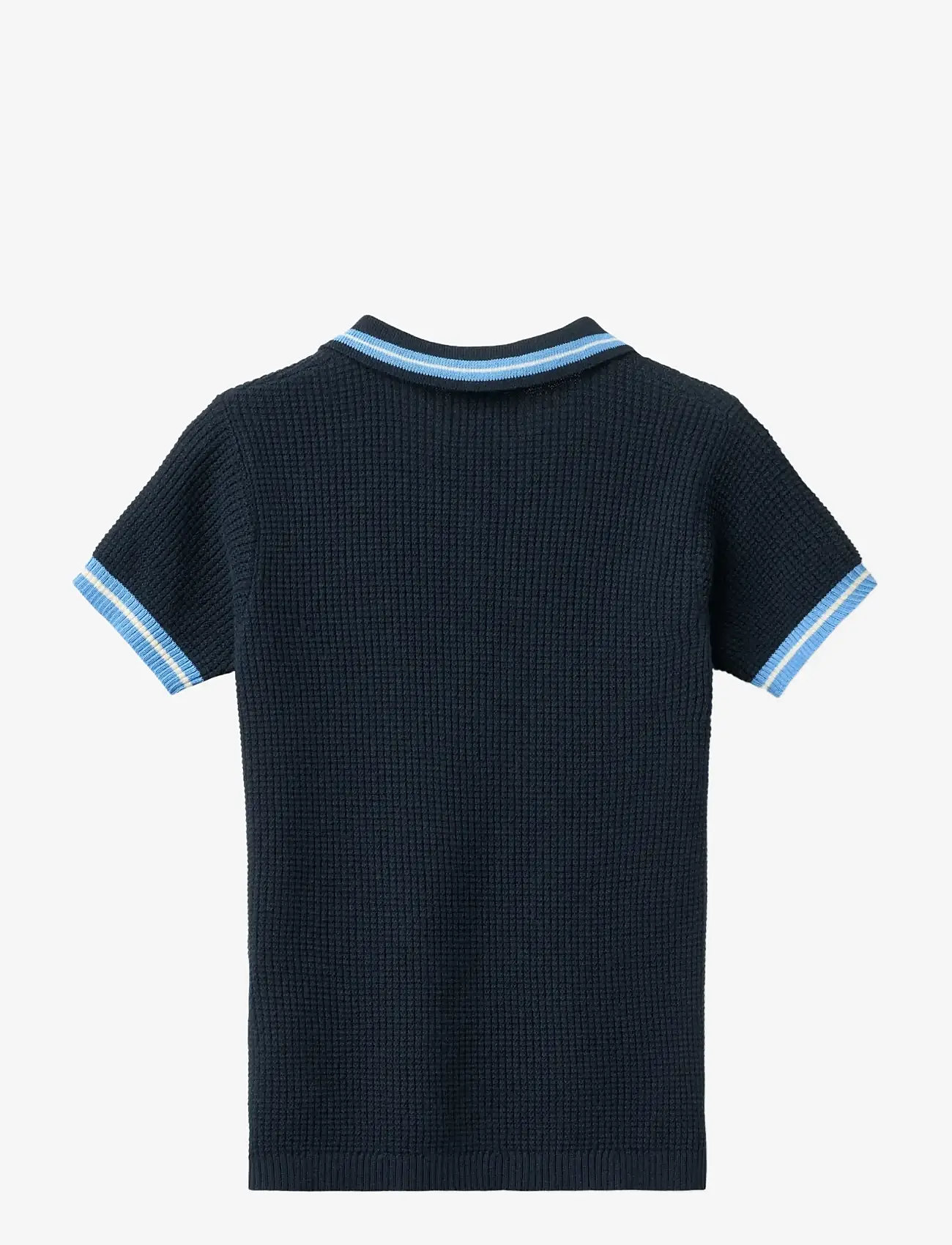 Copenhagen Colors - KNITTED PATTERN POLO - short-sleeved polos - navy, blue, cream comb. - 2
