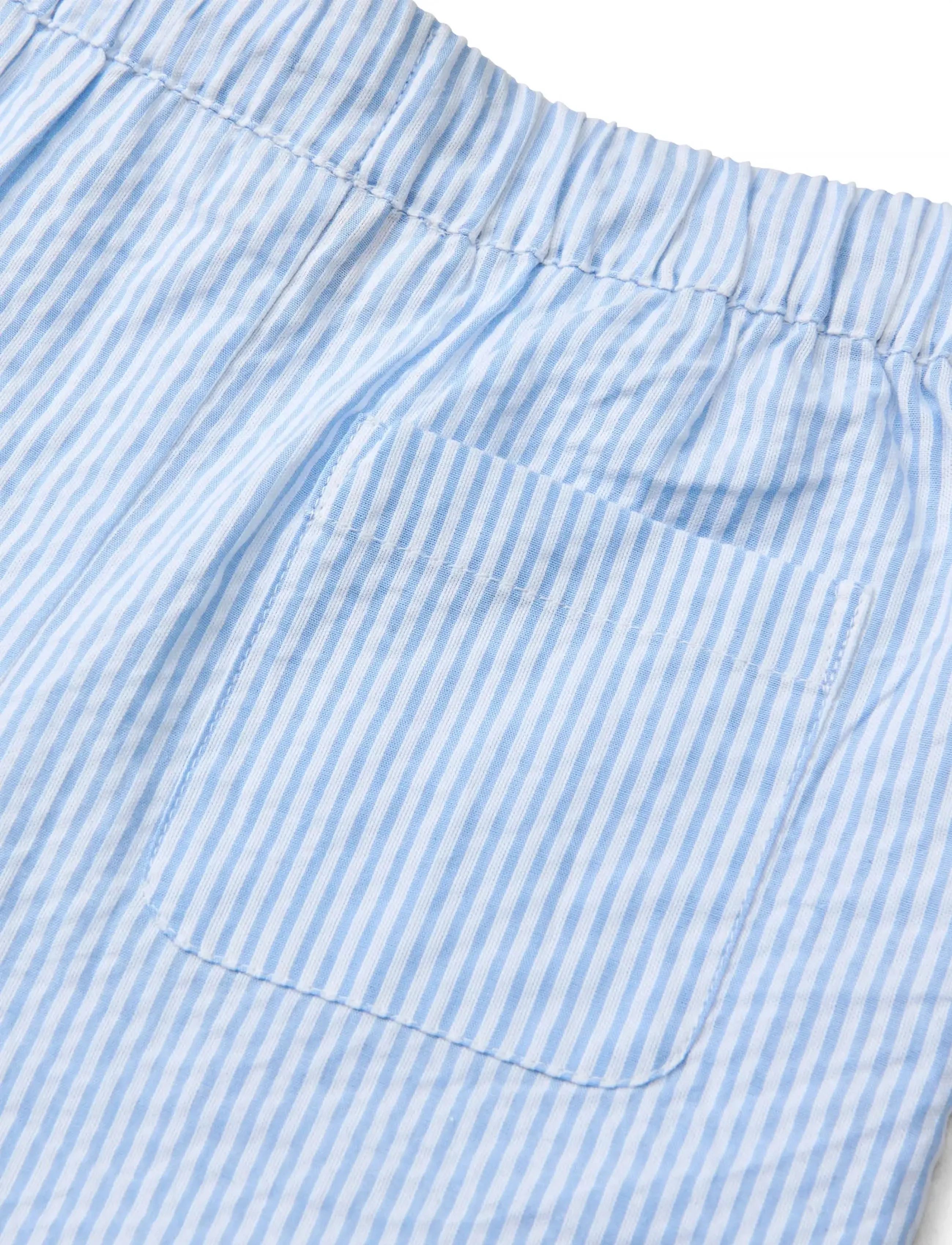 Copenhagen Colors - SEERSUCKER PAJAMA PANTS - pyjamas - sky blue w cream stripe - 2