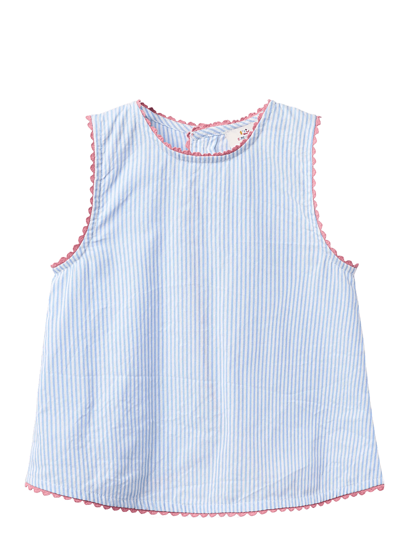 Copenhagen Colors - SEERSUCKER DECO SET - lühikeste varrukatega t-särkide komplektid - sky blue w cream stripe - 4