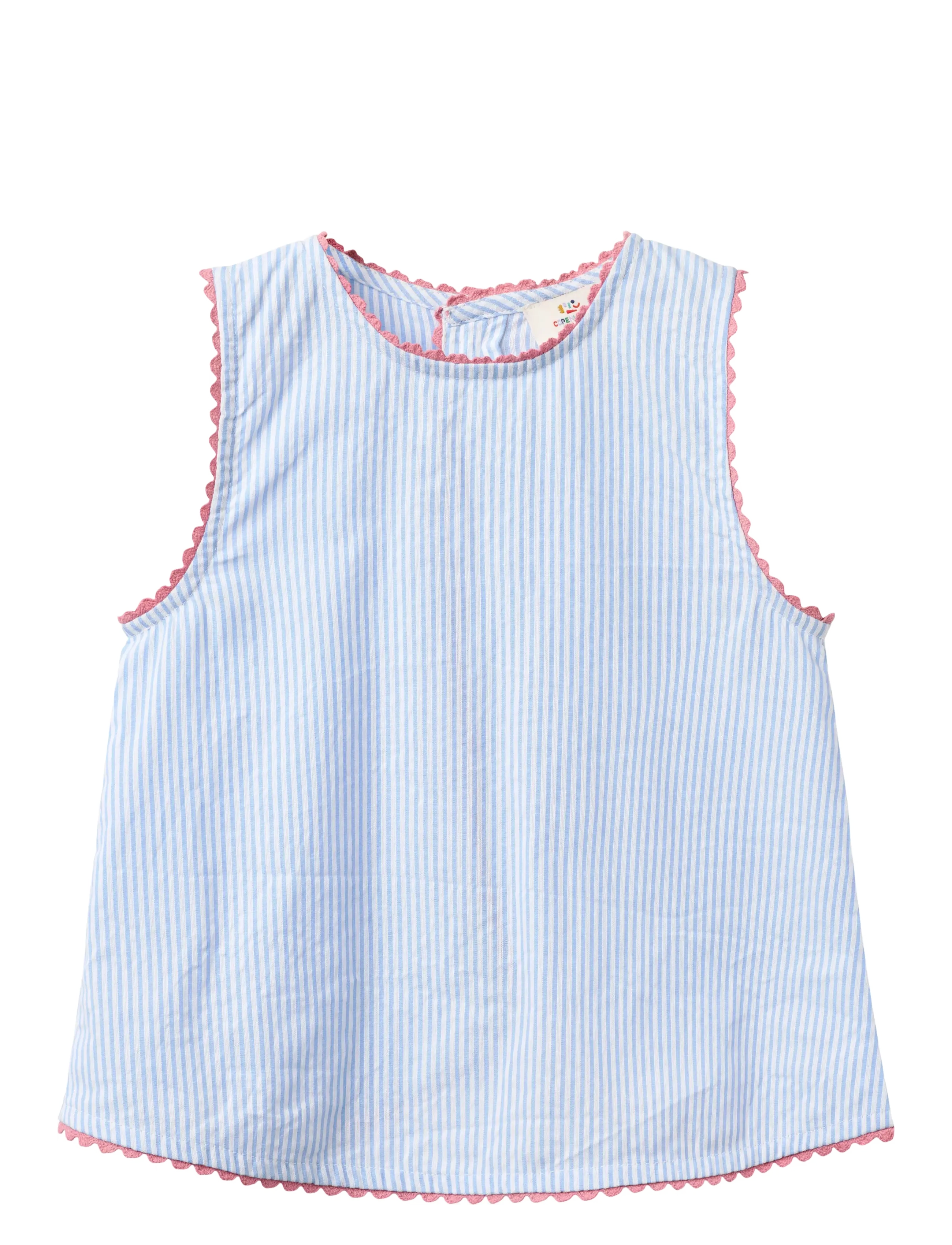 Copenhagen Colors - SEERSUCKER DECO SET - sets met t-shirt met korte mouw - sky blue w cream stripe - 4