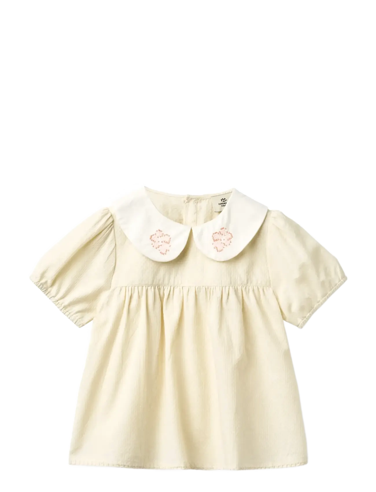 COPENHAGEN COLORS Bluse W. Deco Edge Cream - 86 - Kinder