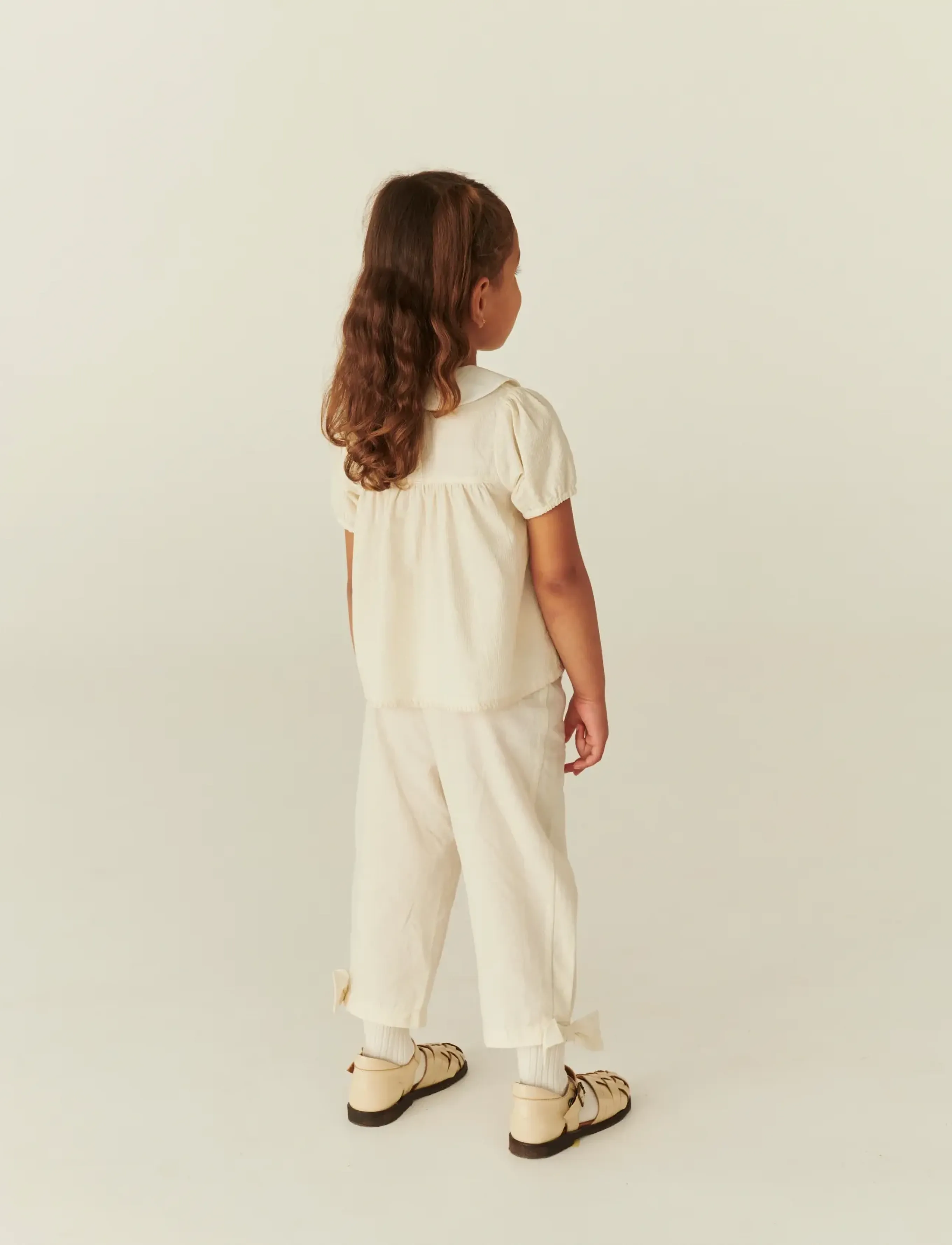 Copenhagen Colors - BLOUSE W. DECO EDGE - blusen & tuniken - cream comb. - 4