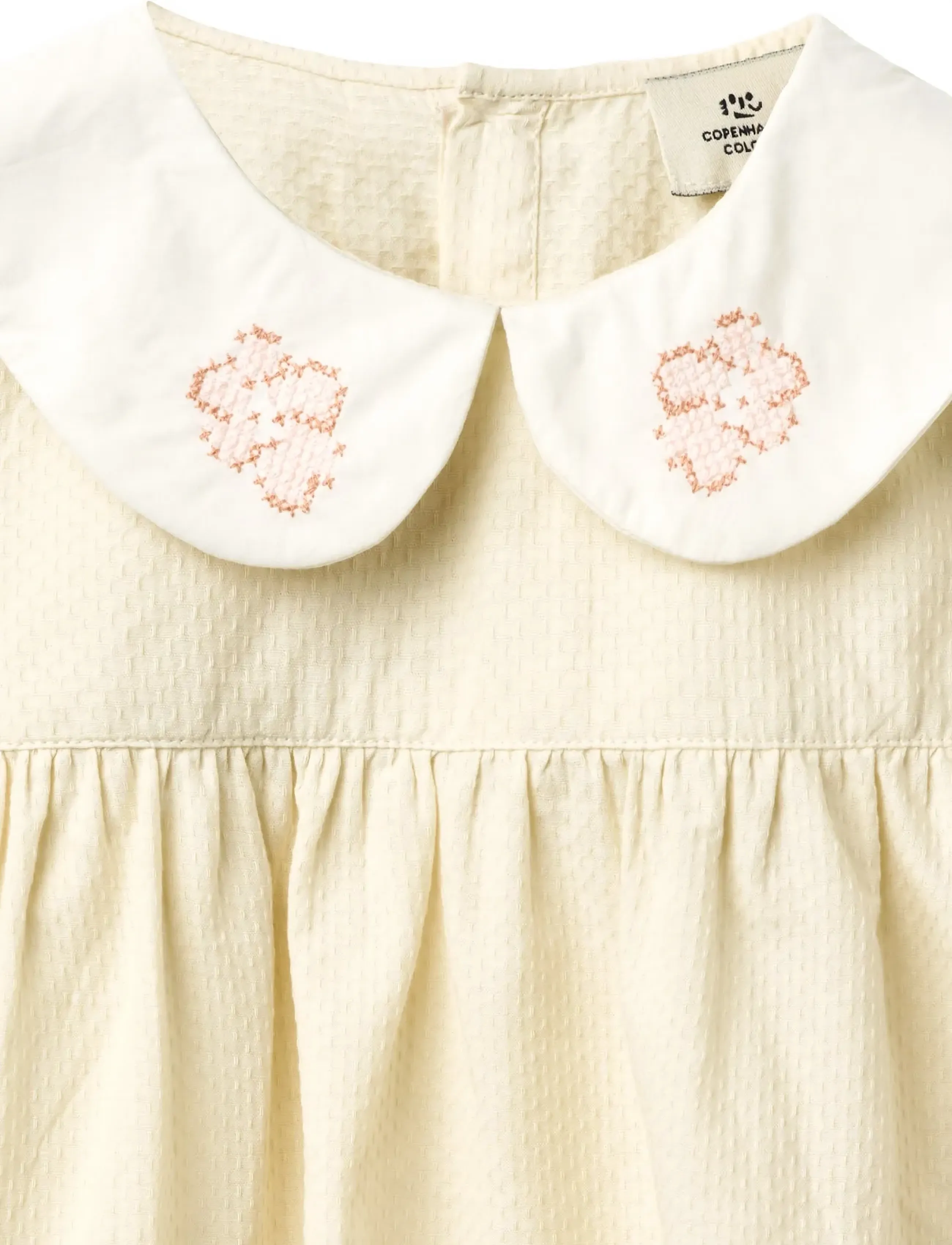 Copenhagen Colors - BLOUSE W. DECO EDGE - blusen & tuniken - cream comb. - 5