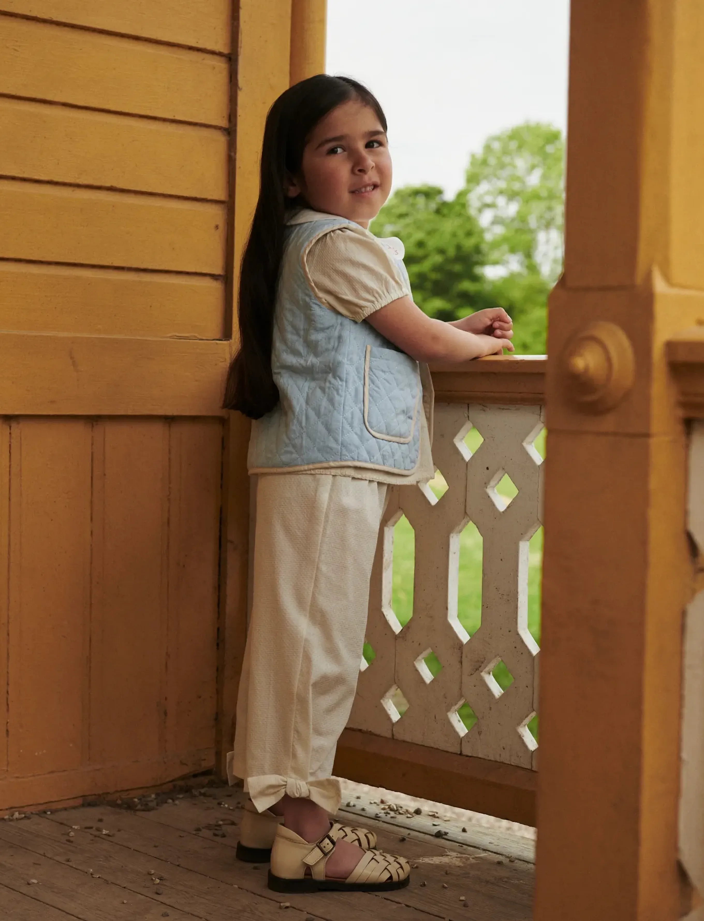 Copenhagen Colors BOW PANTS - Bukser - PALE YELLOW / yellow