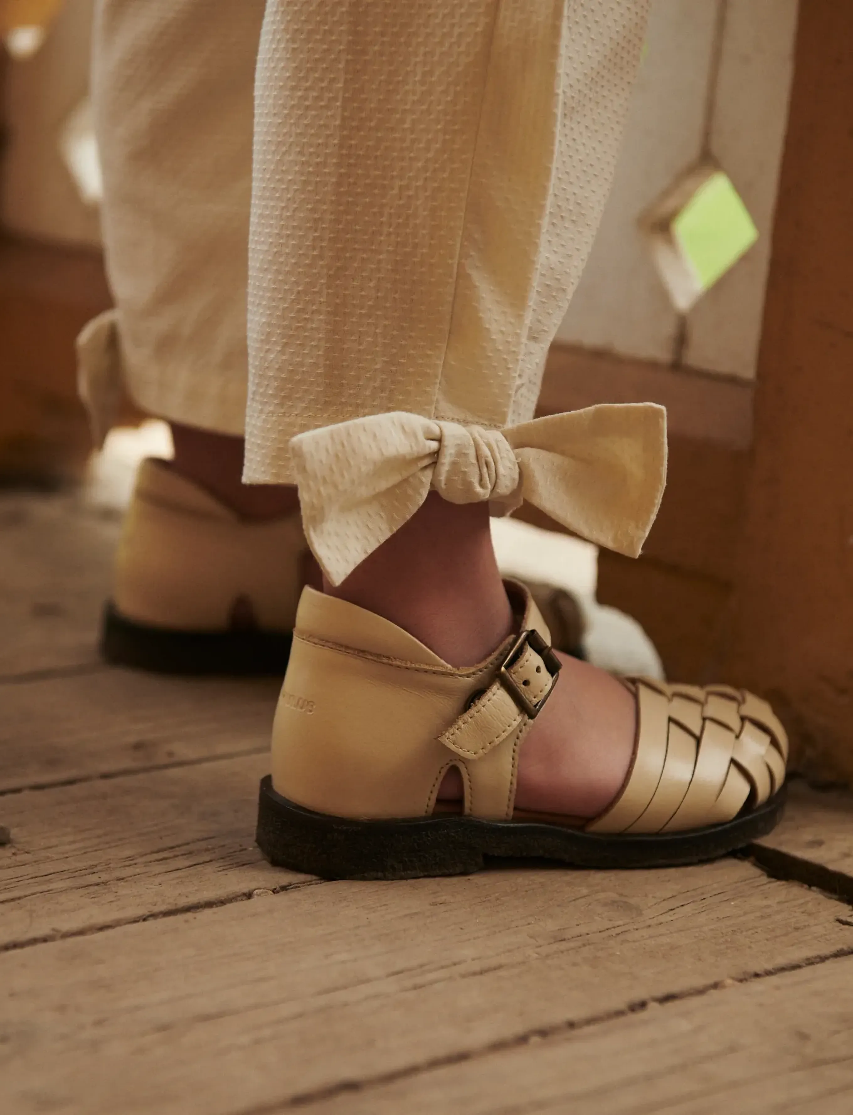 Copenhagen Colors - BOW PANTS - byxor - pale yellow - 4