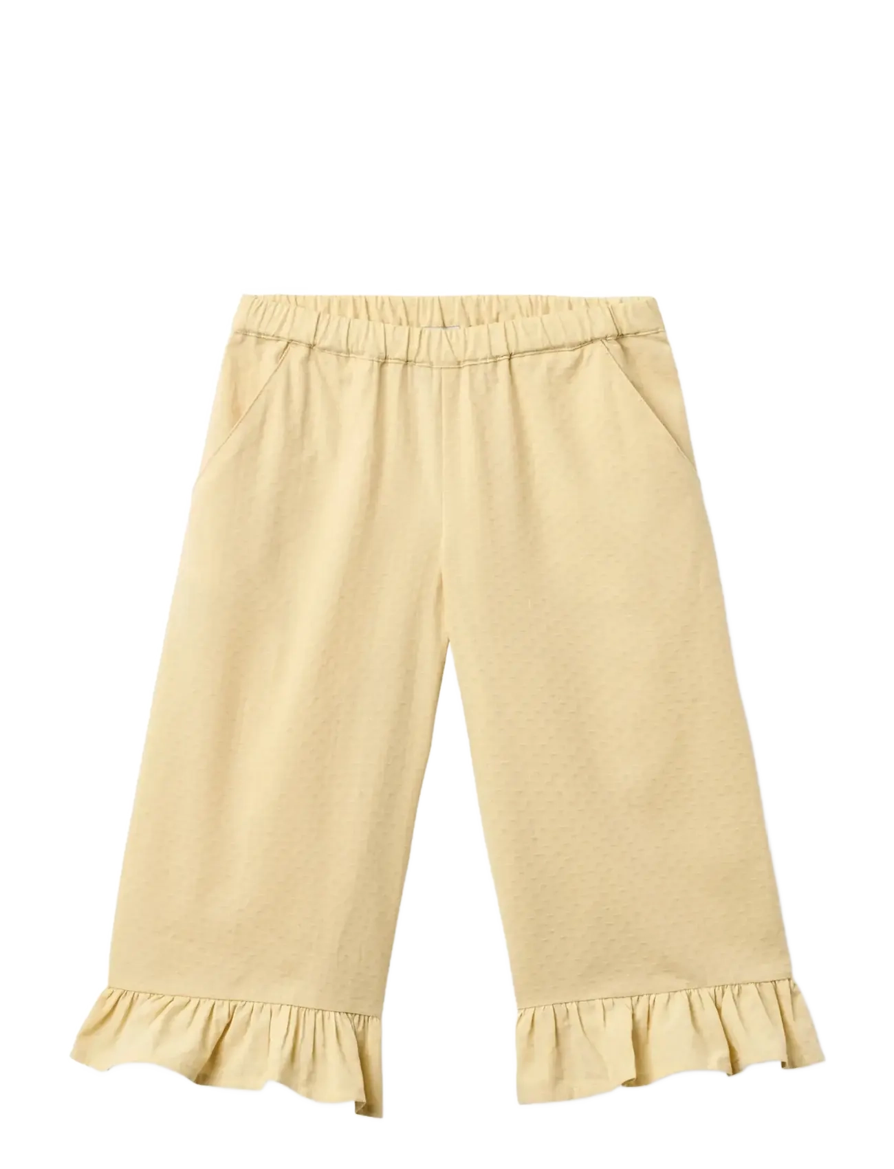 Copenhagen Colors Pants 3/4, Børn, Flæse 3/4 Bukser, Gul, Str: 122