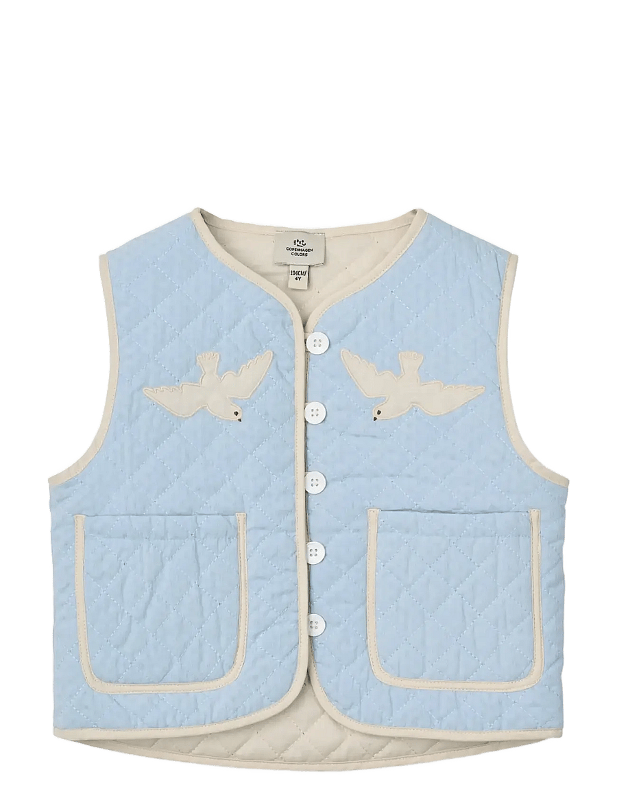 Copenhagen Colors - QUILTED VEST - einkaufen nach alter von - lt. blue comb. - 1