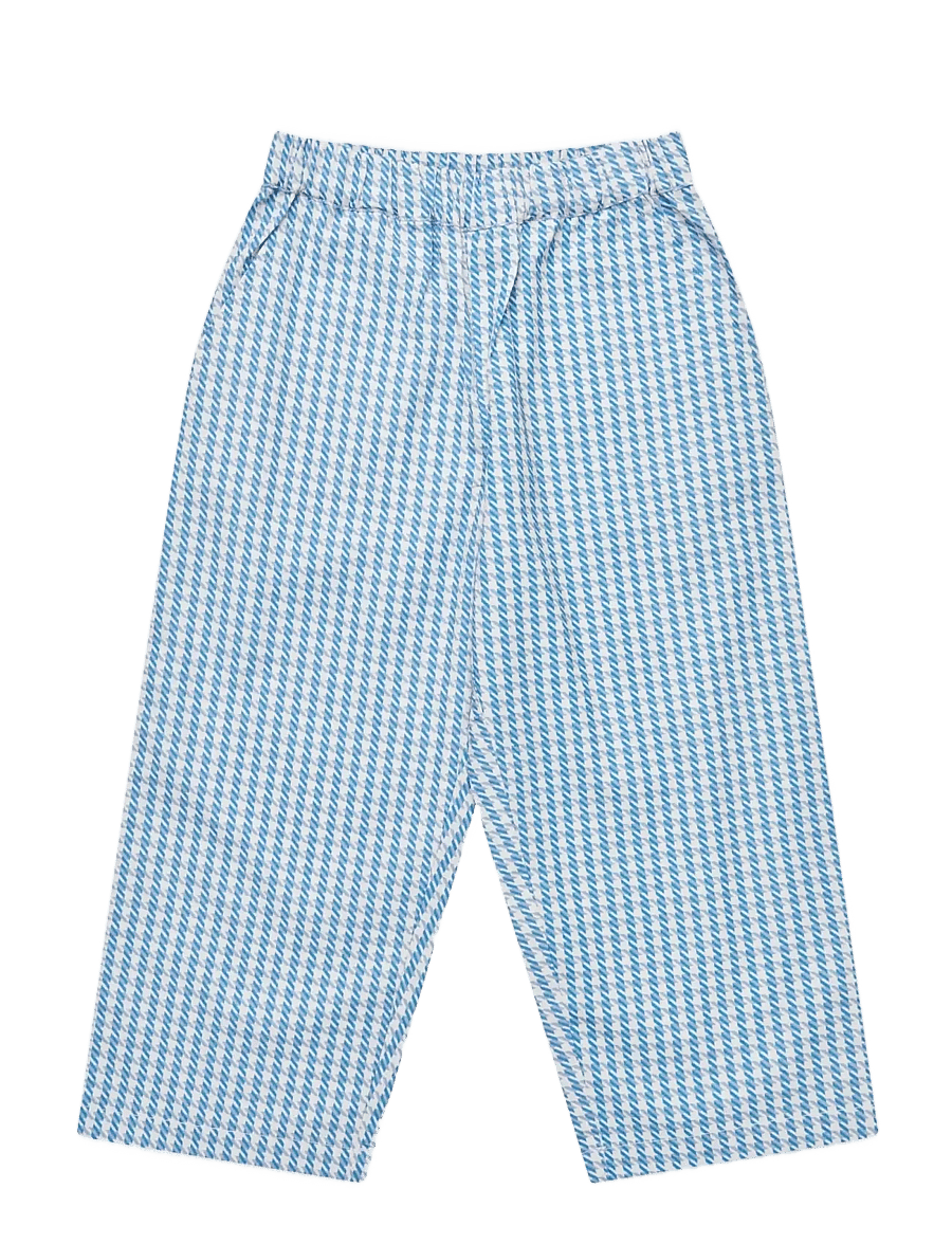 Copenhagen Colors - HOUNDSTOOTH PANTS - babyhosen - blue houndstooth mini - 1