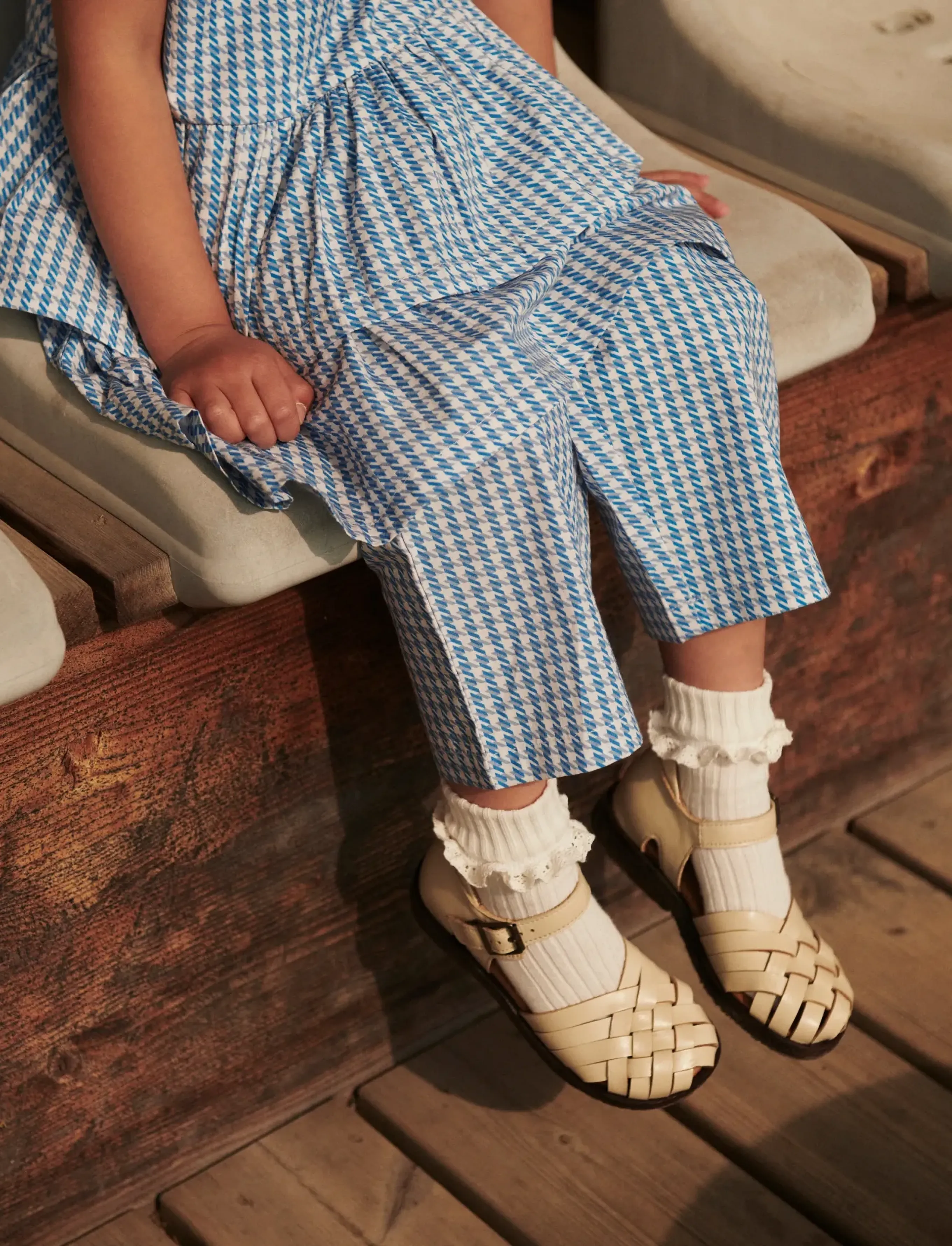 Copenhagen Colors Houndstooth Pants, Børn, Houndstooth Culottes, Multi/mønstret, Str: 104