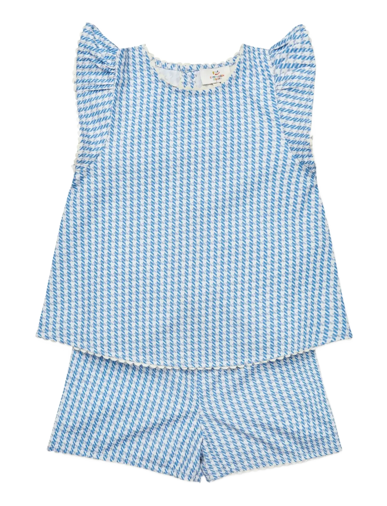 Copenhagen Colors HOUNDSTOOTH DECO SET - 4 for 3 - BLUE HOUNDSTOOTH MINI / multi