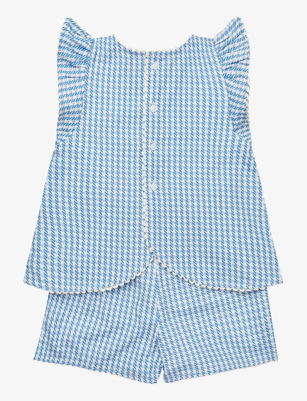 Copenhagen Colors - HOUNDSTOOTH DECO SET - sæt med kortærmet t-shirt - blue houndstooth mini - 2