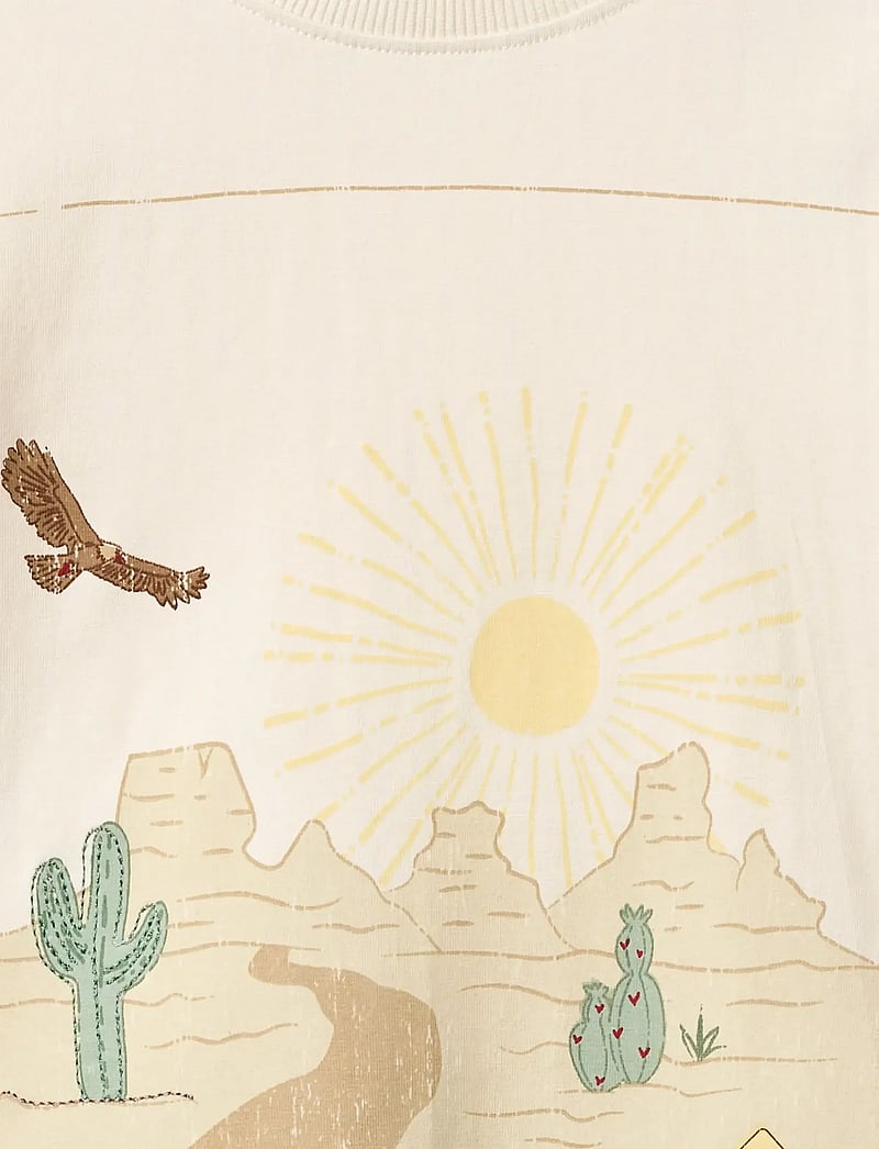 Copenhagen Colors - BOYS SS TEE W. LANDSCAPE PRINT - korte mouwen - cream comb. - 2