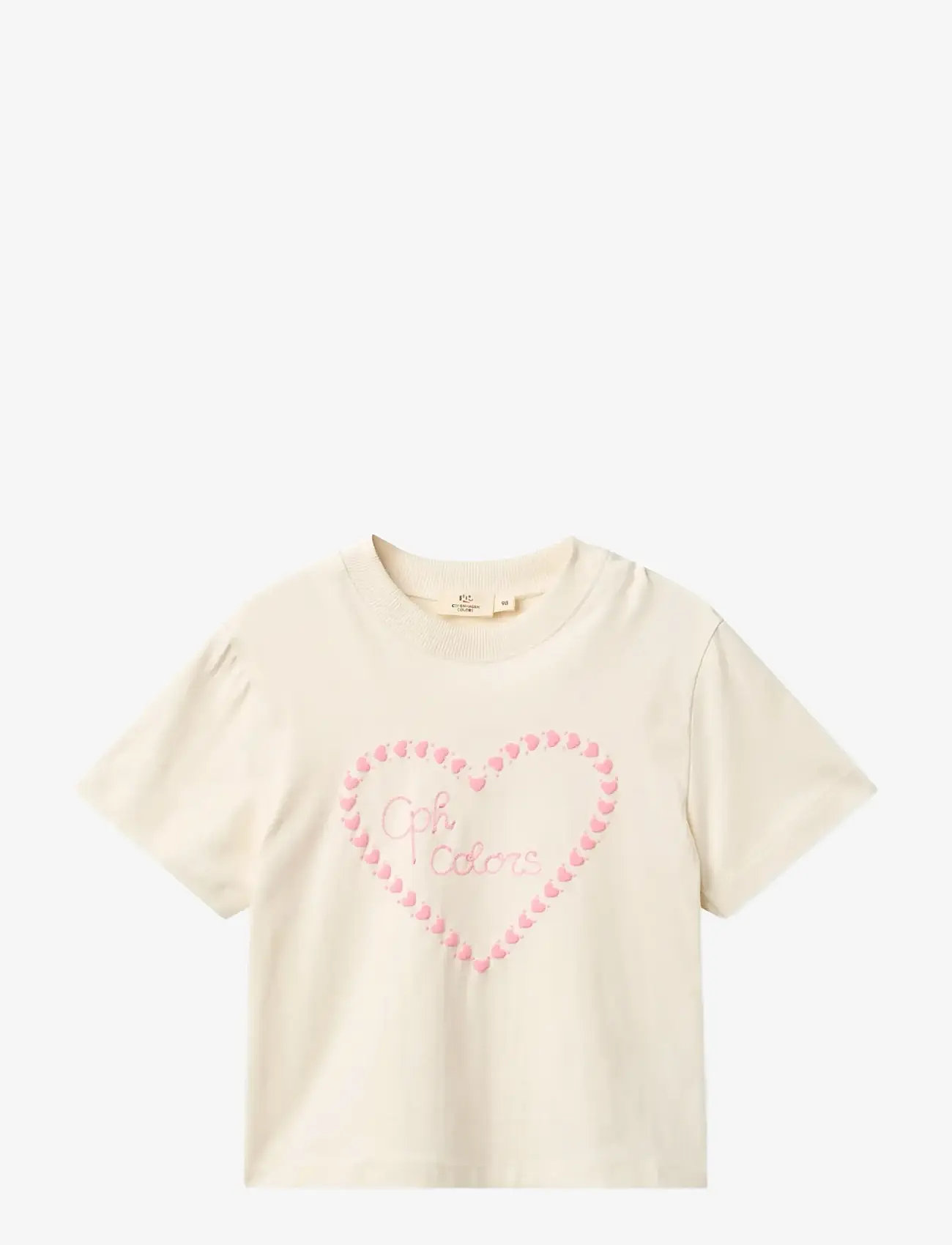 Copenhagen Colors T-SHIRT W. EMBROIDERY - Basics - CREAM COMB. / cream
