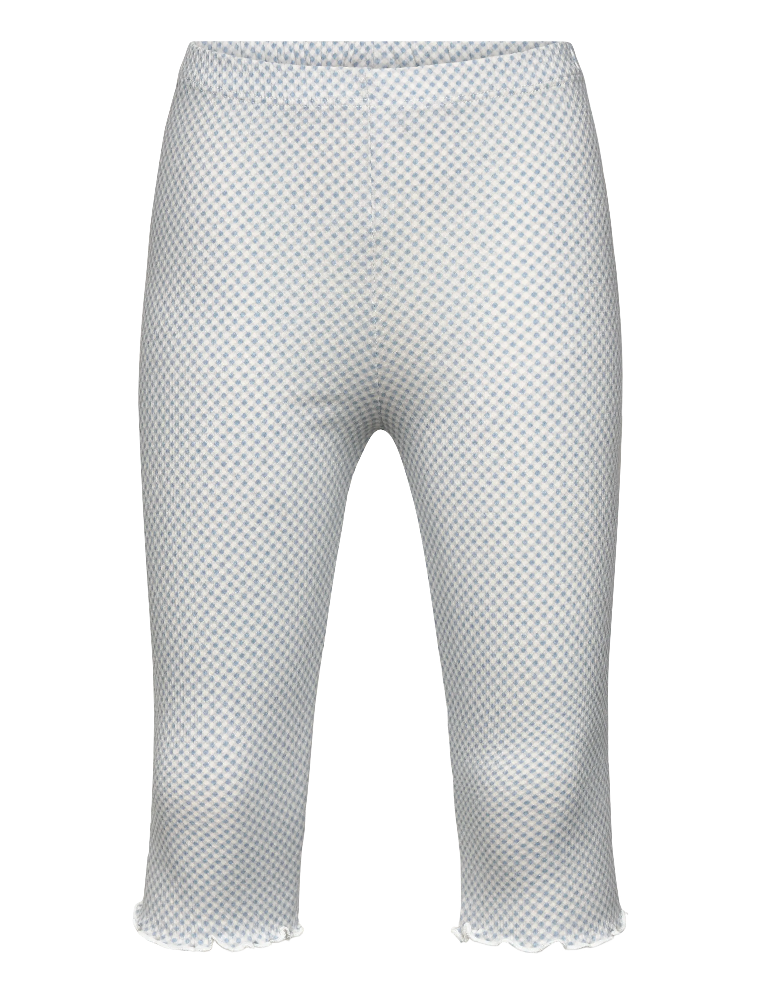 Copenhagen Colors CREPE 3/4 LEGGINGS - Leginsy - DUSTY BLUE COMB. / blue