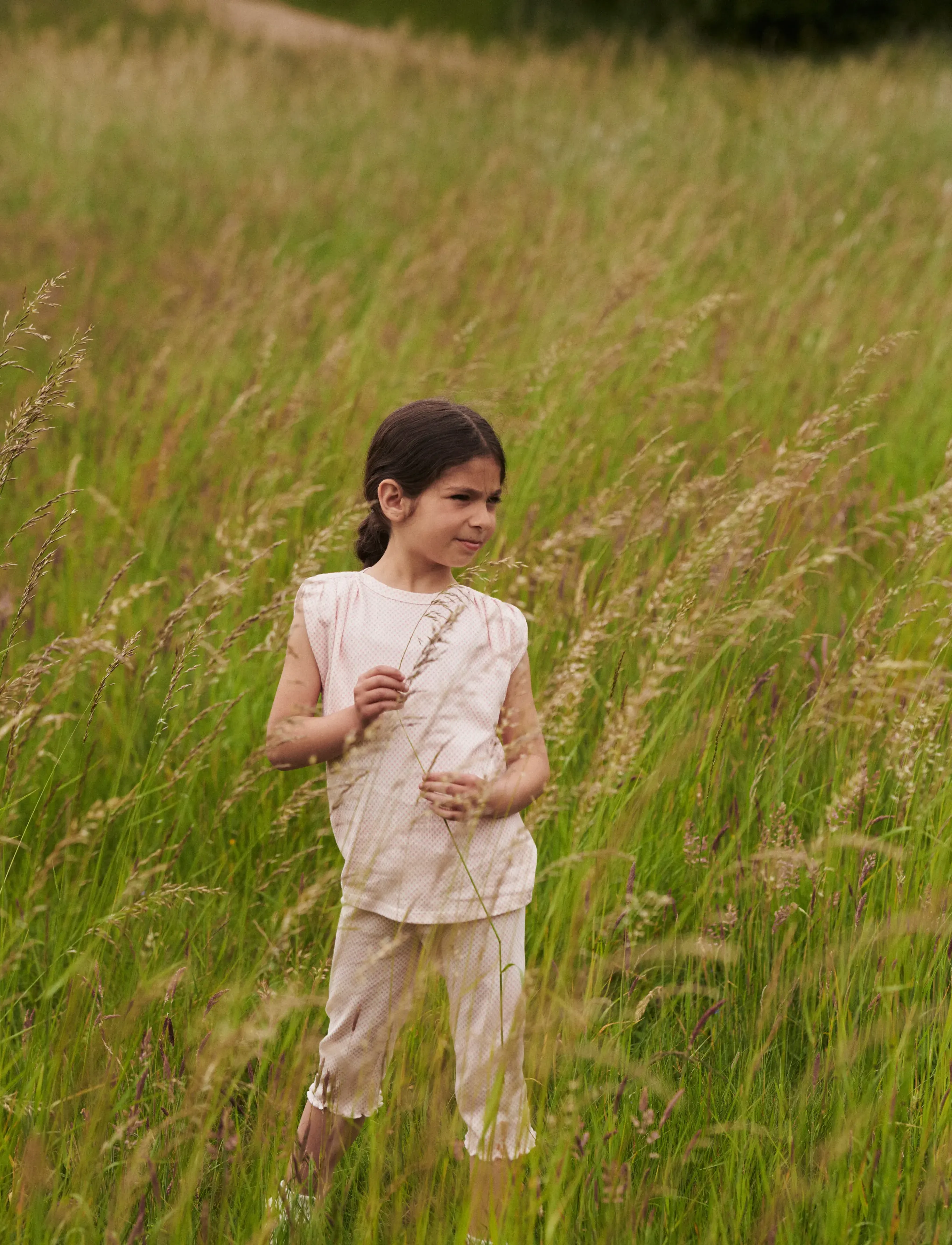 Copenhagen Colors CREPE 3/4 LEGGINGS - Leggings - PINK COMB. / pink/rose