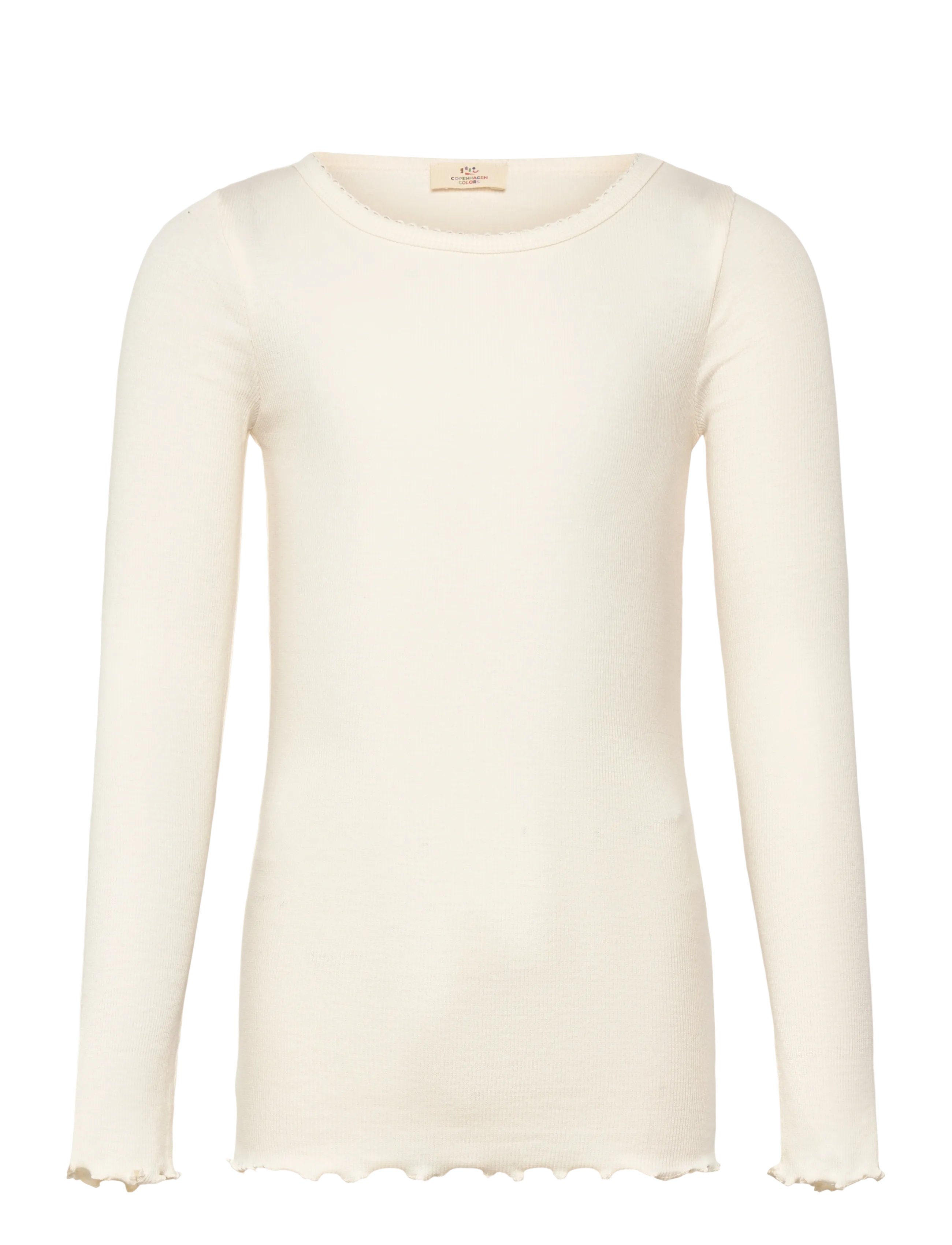 MODAL RIB LS TEE W. PICOT