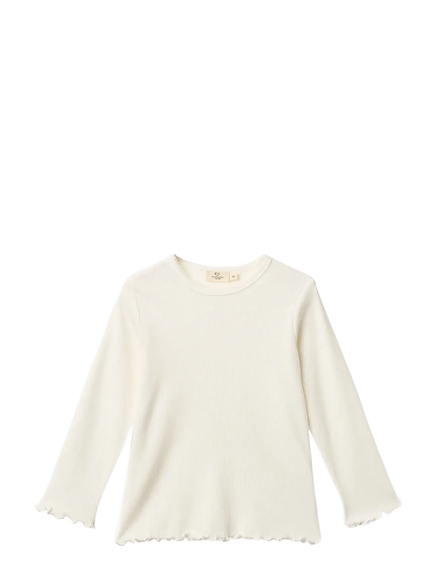 Copenhagen Colors - MODAL RIB LS TEE W. PICOT - langärmelig - cream - 0