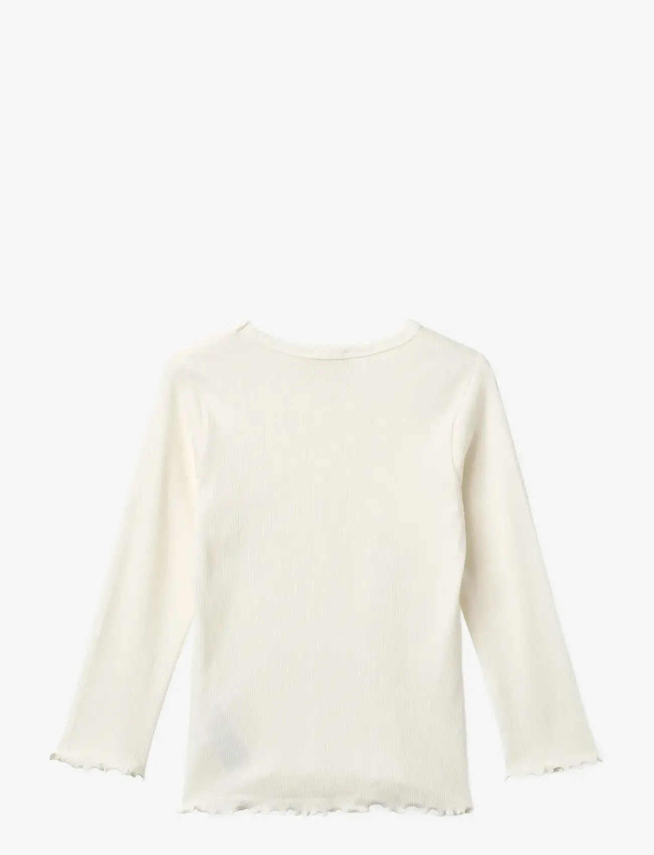 Copenhagen Colors - MODAL RIB LS TEE W. PICOT - langærmede t-shirts - cream - 1