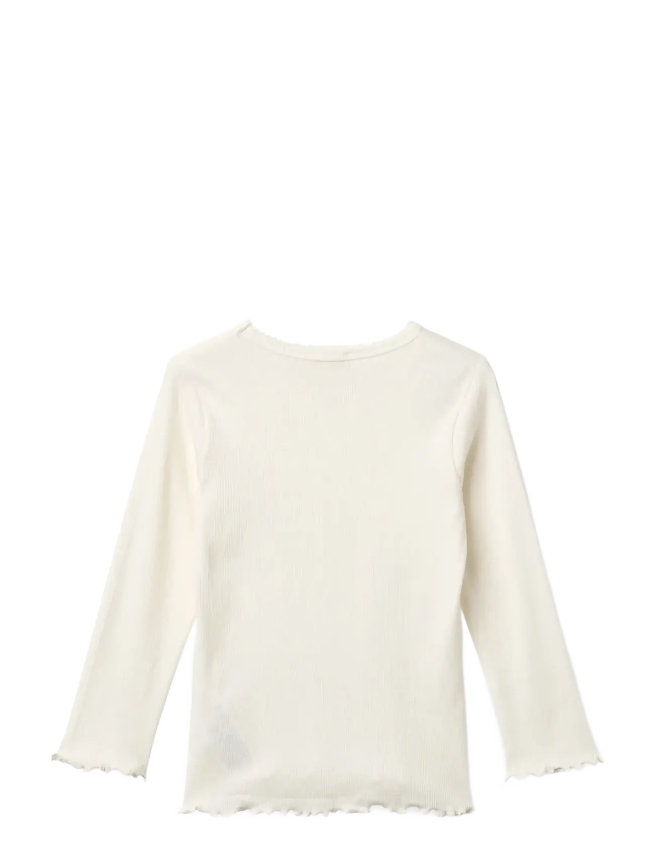 Copenhagen Colors - MODAL RIB LS TEE W. PICOT - langärmelig - cream - 1