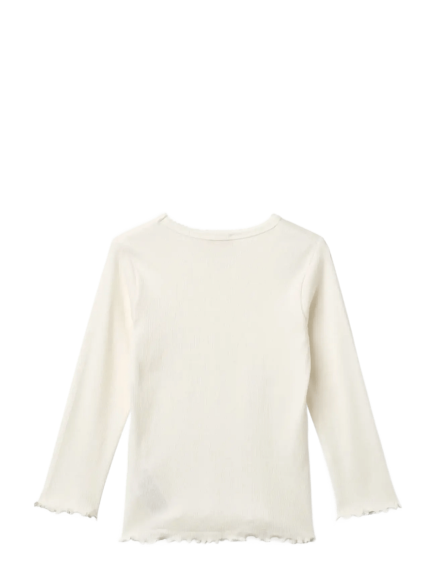 Copenhagen Colors - MODAL RIB LS TEE W. PICOT - langärmelig - cream - 1
