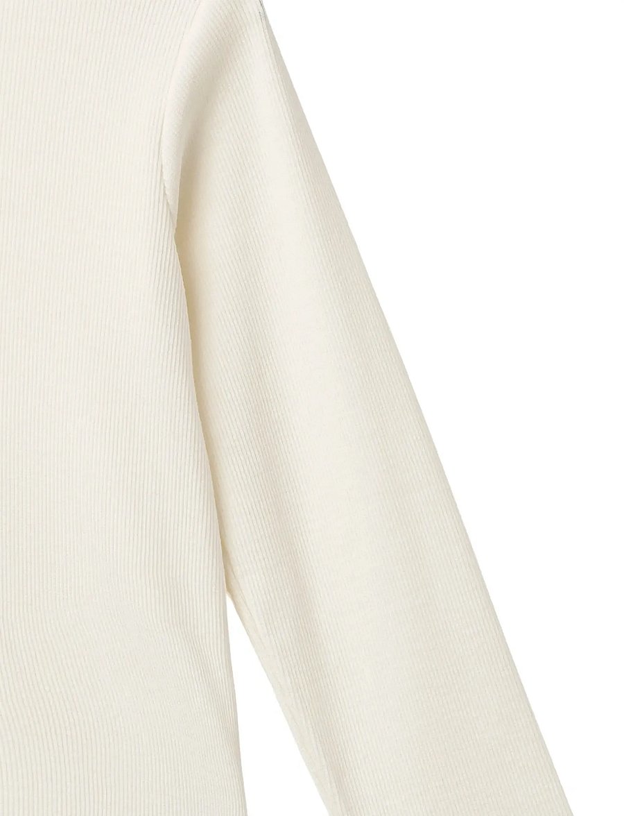 Copenhagen Colors - MODAL RIB LS TEE W. PICOT - langärmelig - cream - 2
