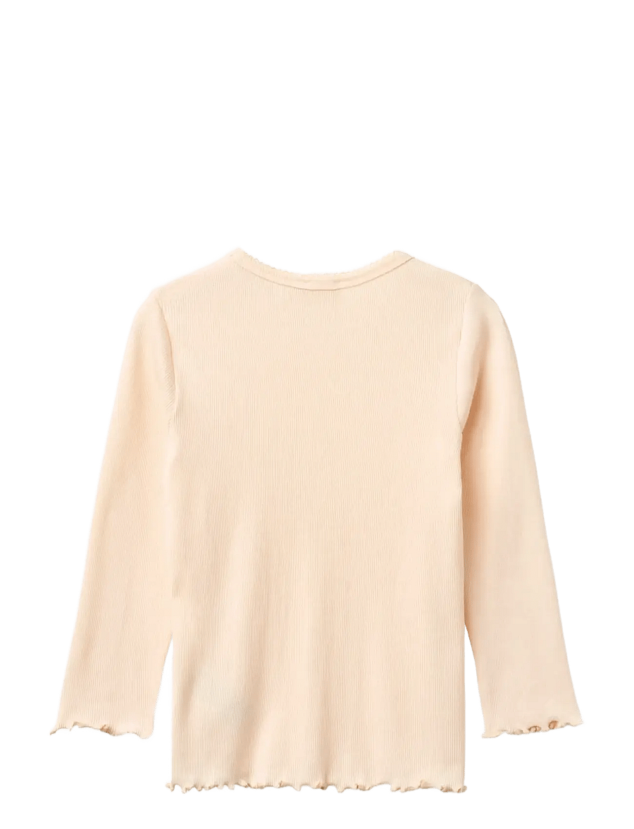 Copenhagen Colors - MODAL RIB LS TEE W. PICOT - pikkade varrukatega t-särgid - dusty rose - 1