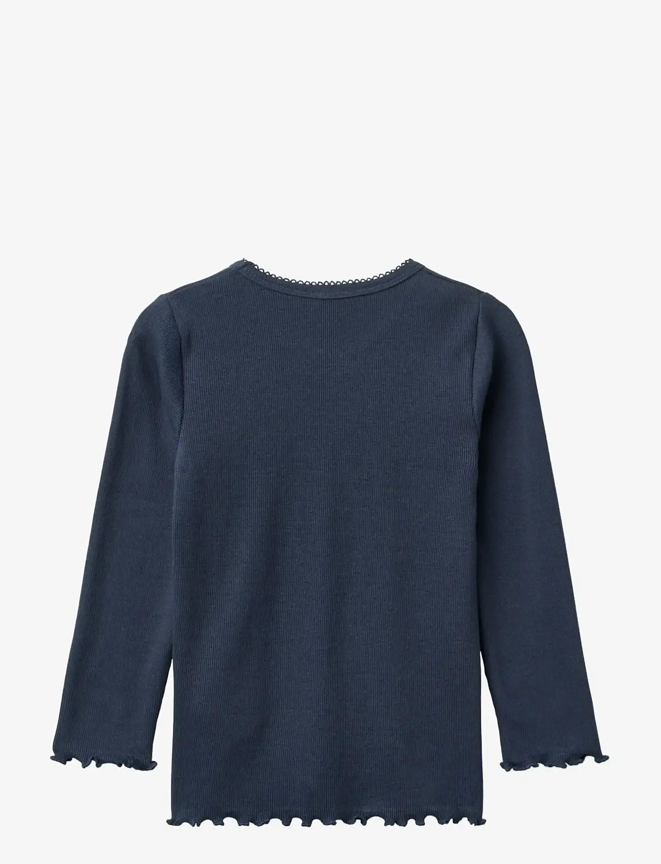Copenhagen Colors - MODAL RIB LS TEE W. PICOT - langærmede t-shirts - navy - 1
